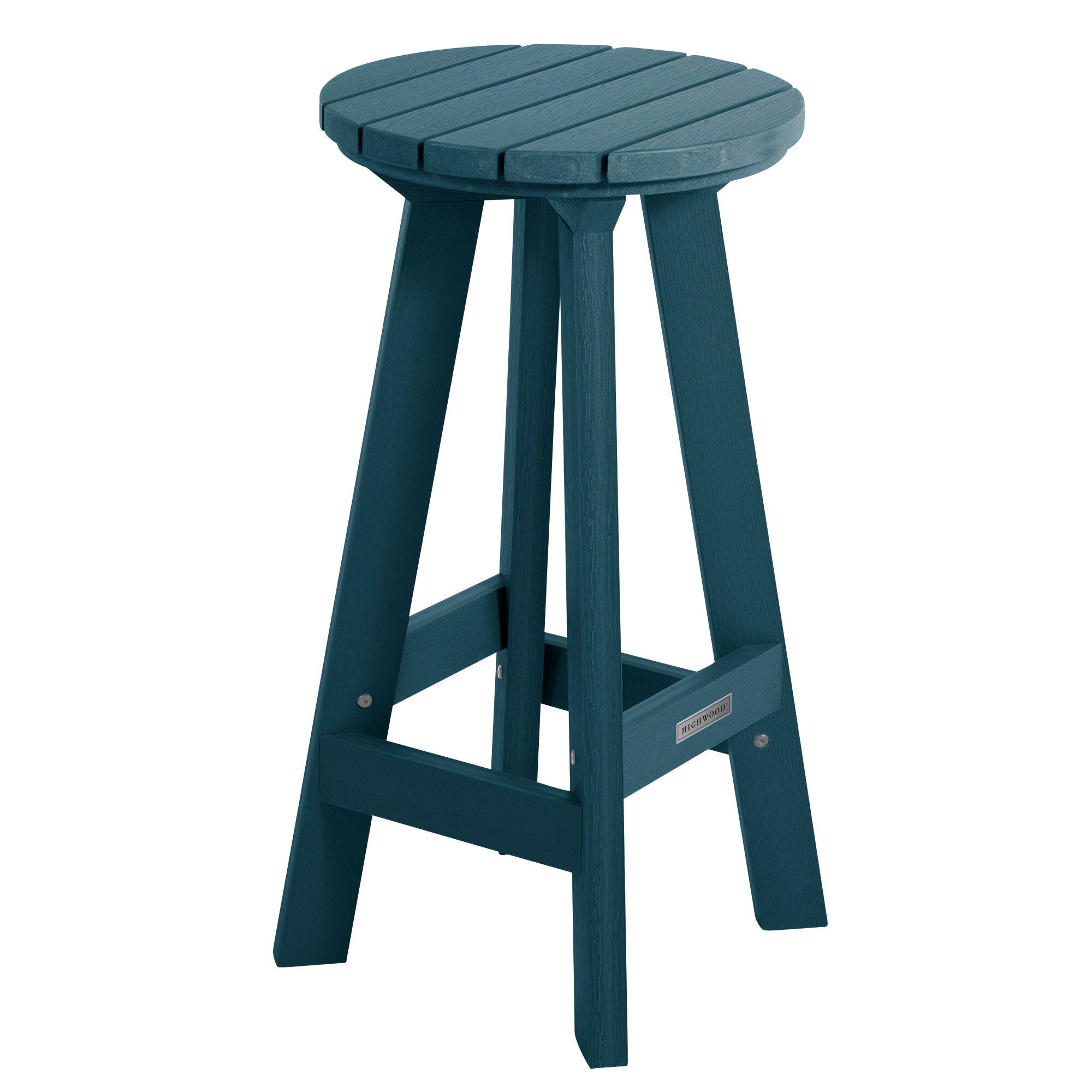 Highwood Birch Outdoor Bar Stool, Nantucket Blue, large