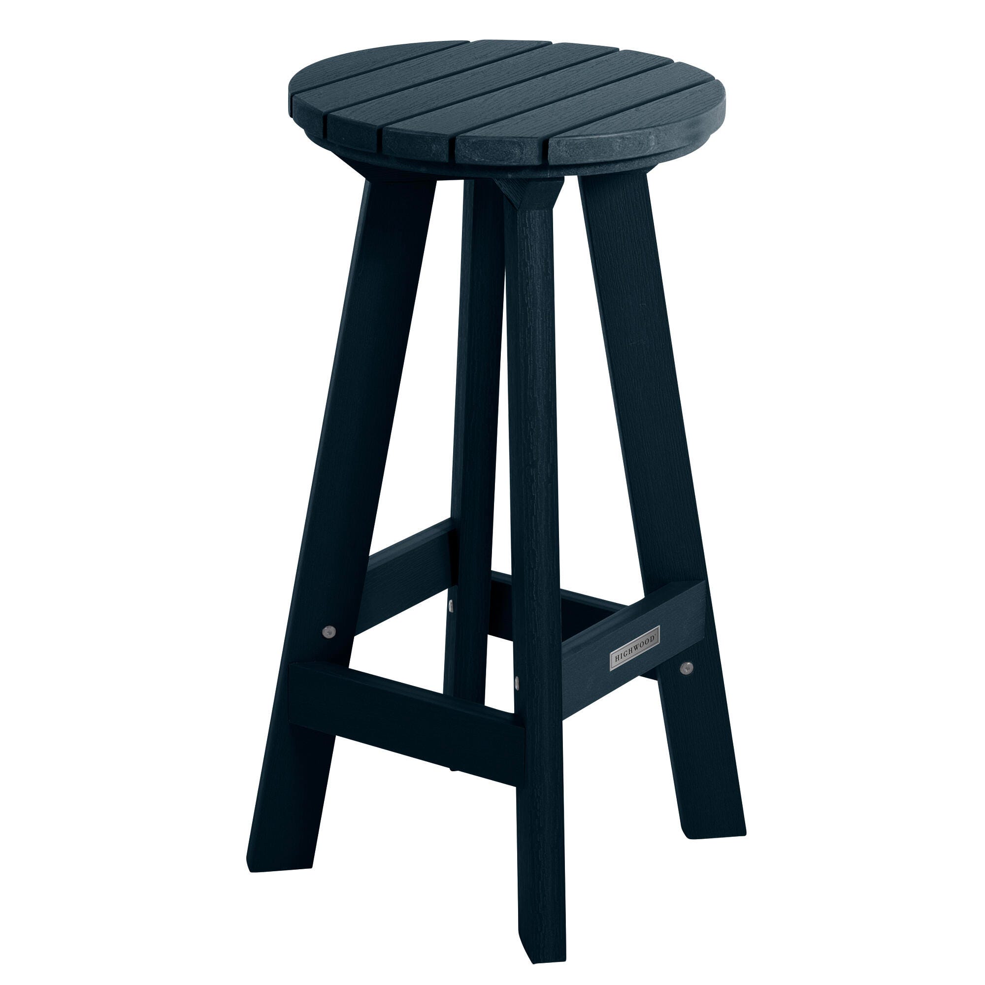 Highwood Birch Outdoor Bar Stool, Federal Blue, large
