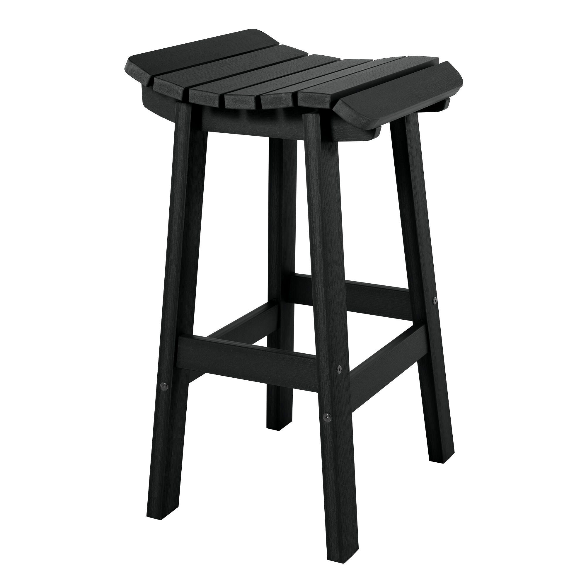 Highwood Summit Outdoor Bar Stool, Black, large
