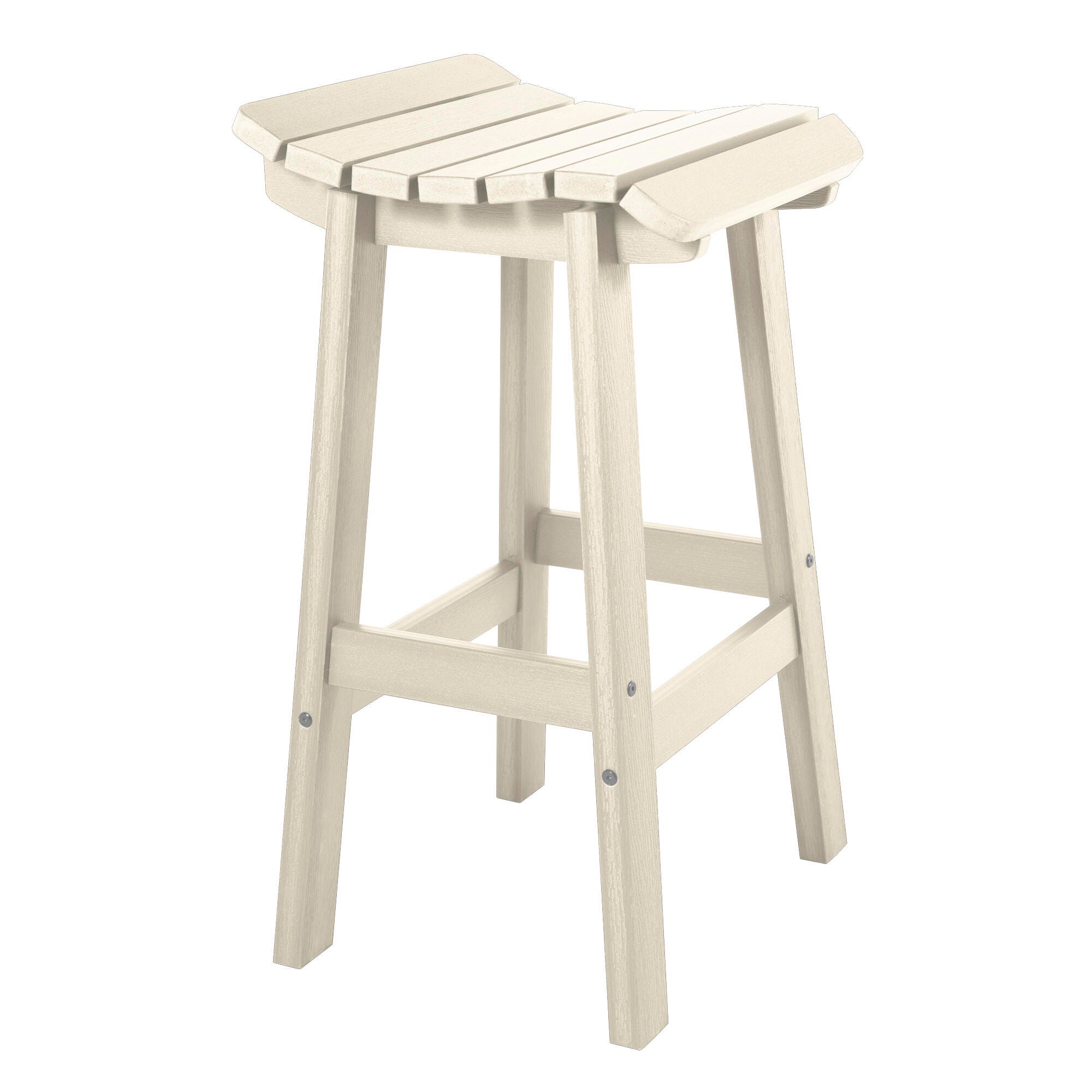 Highwood Summit Outdoor Bar Stool, Whitewash, large