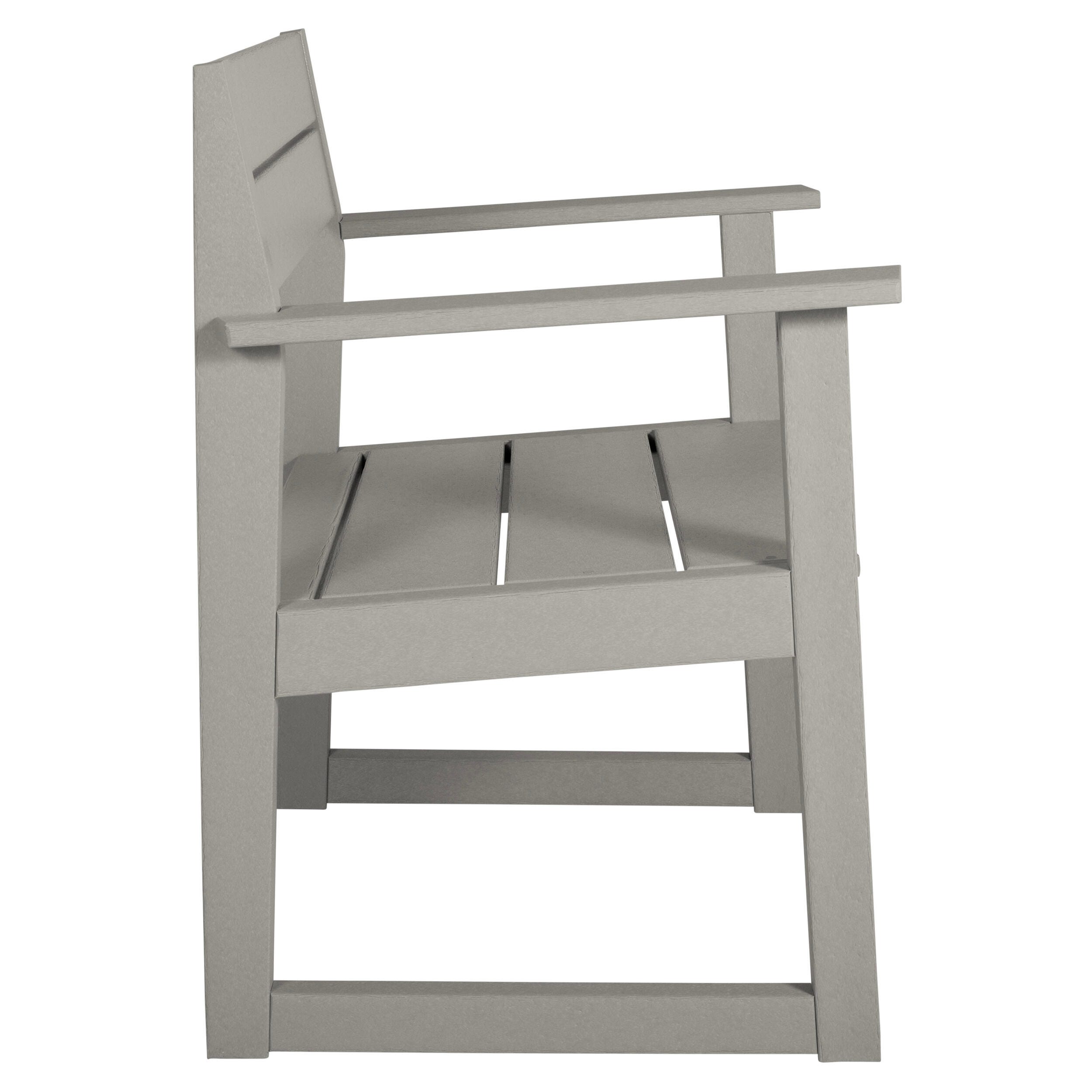 Bahia Verde Haven Outdoor Dining Armchair, Cove Gray, large