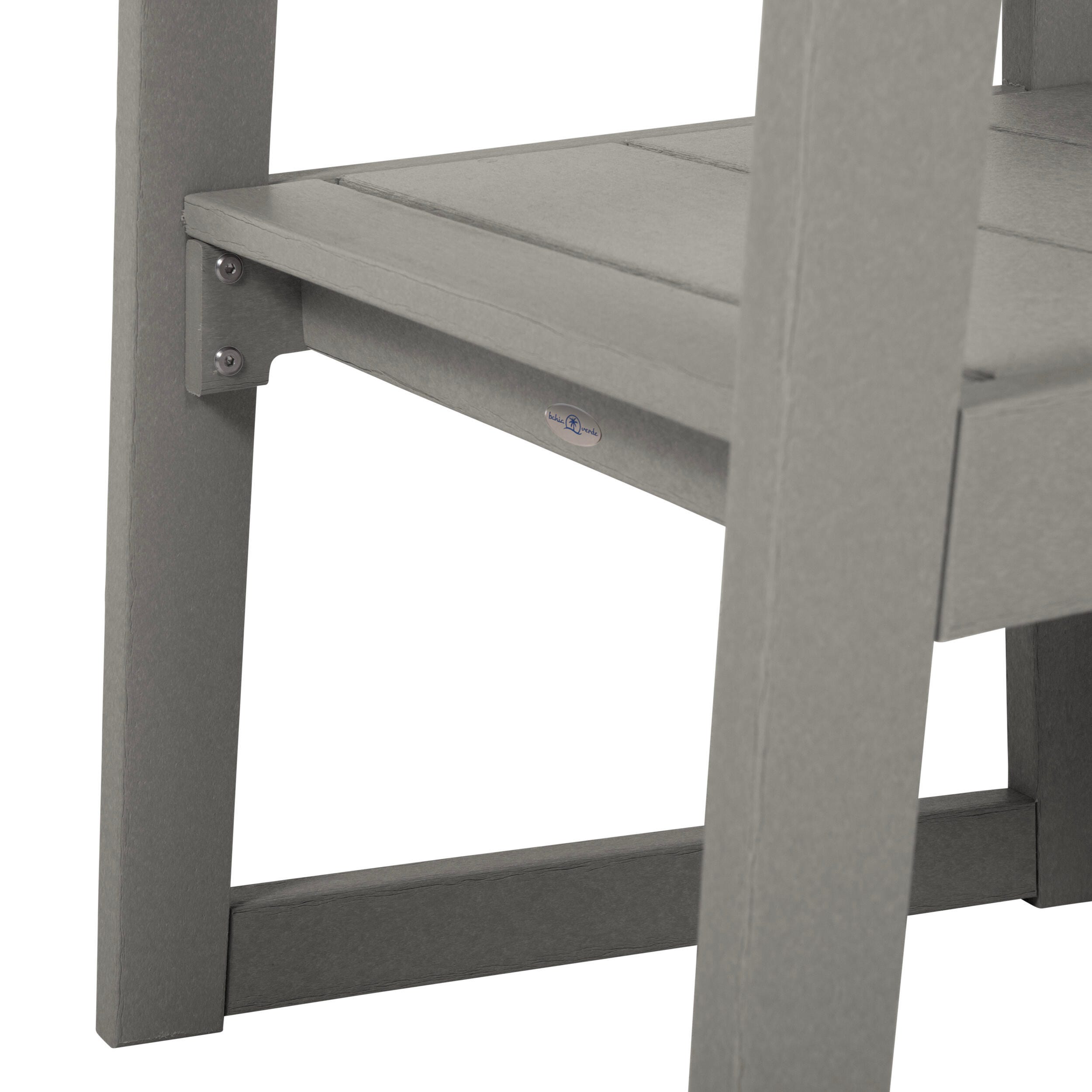 Bahia Verde Haven Outdoor Dining Armchair, Cove Gray, large
