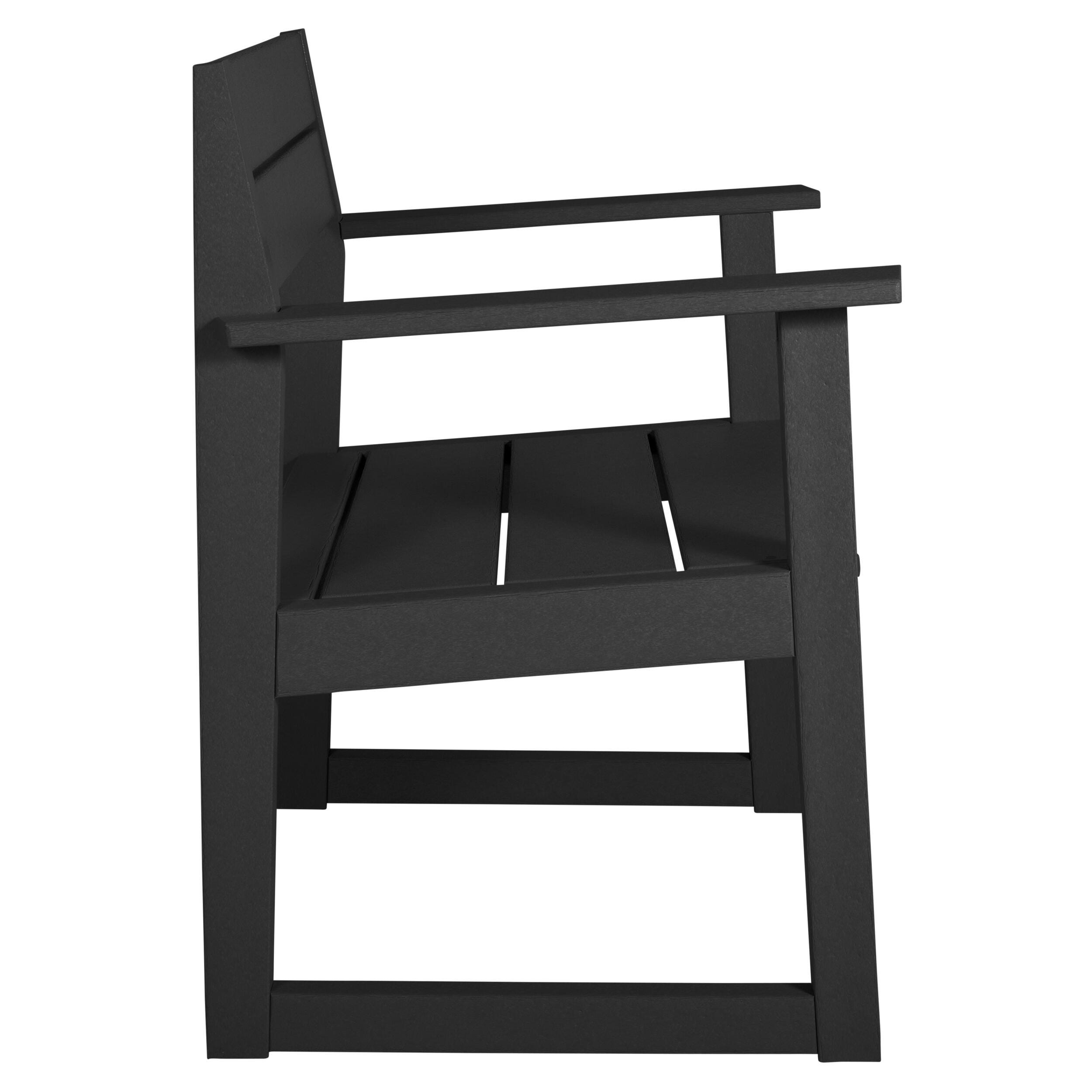 Bahia Verde Haven Outdoor Dining Armchair, Black Sand, large