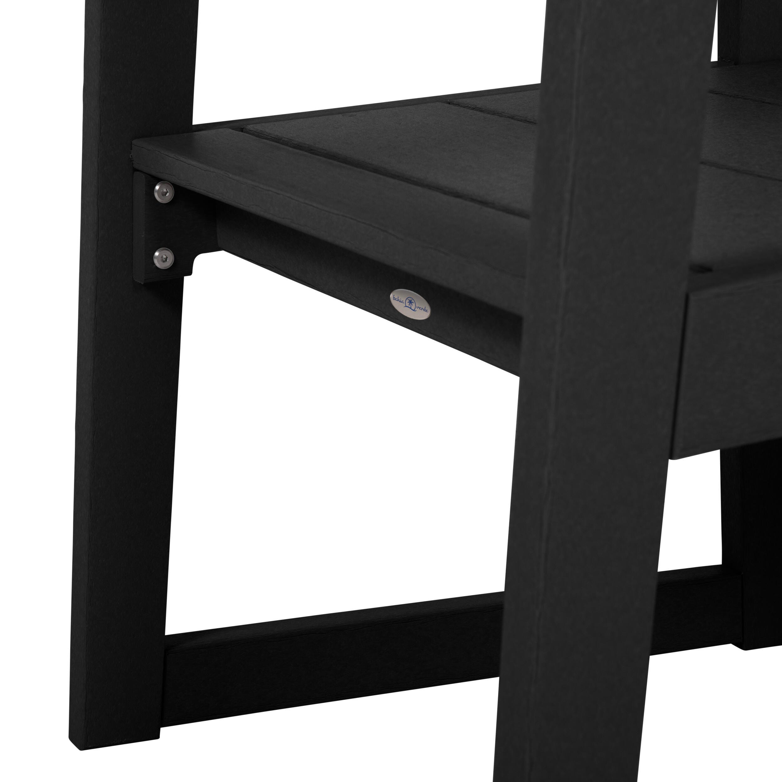 Bahia Verde Haven Outdoor Dining Armchair, Black Sand, large