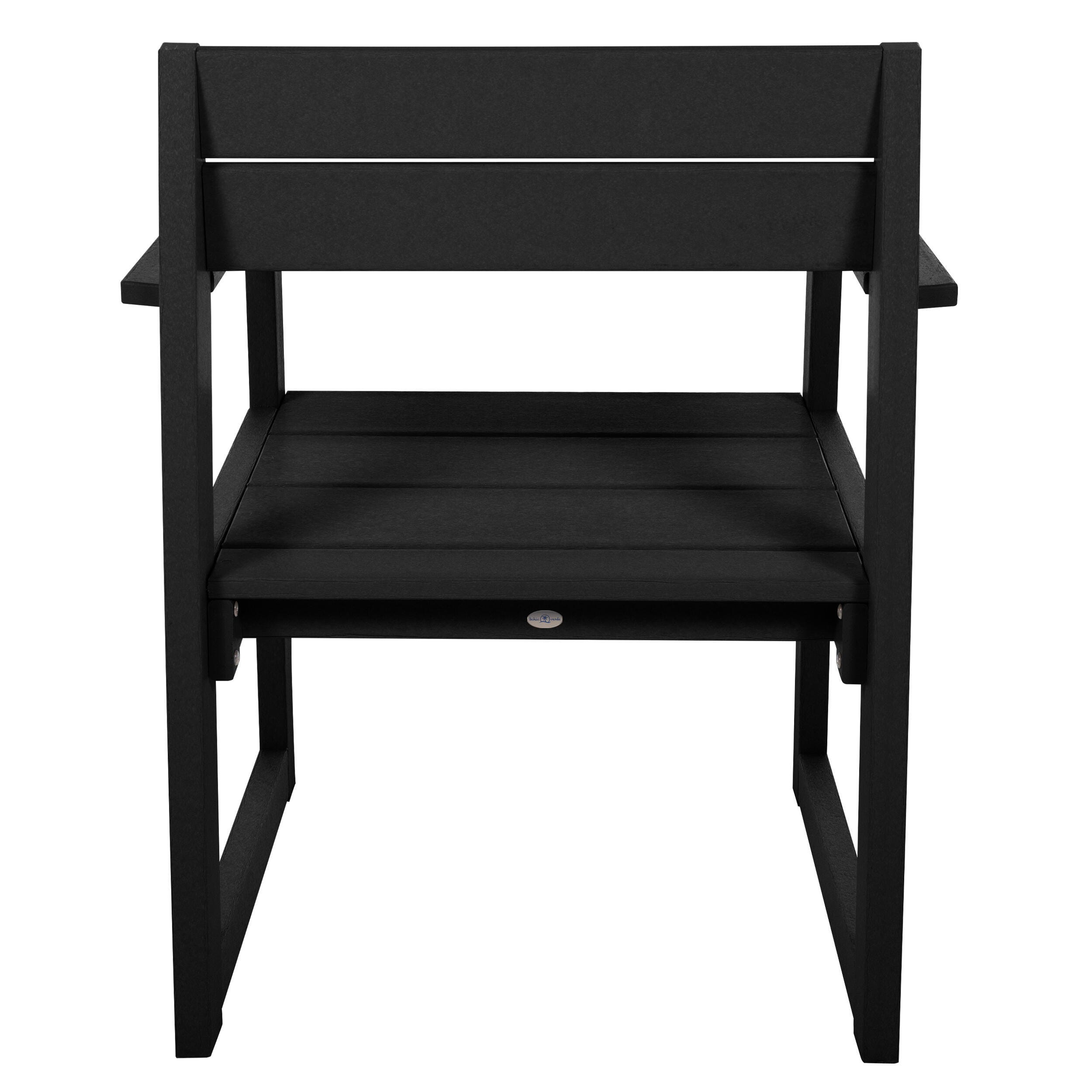 Bahia Verde Haven Outdoor Dining Armchair, Black Sand, large