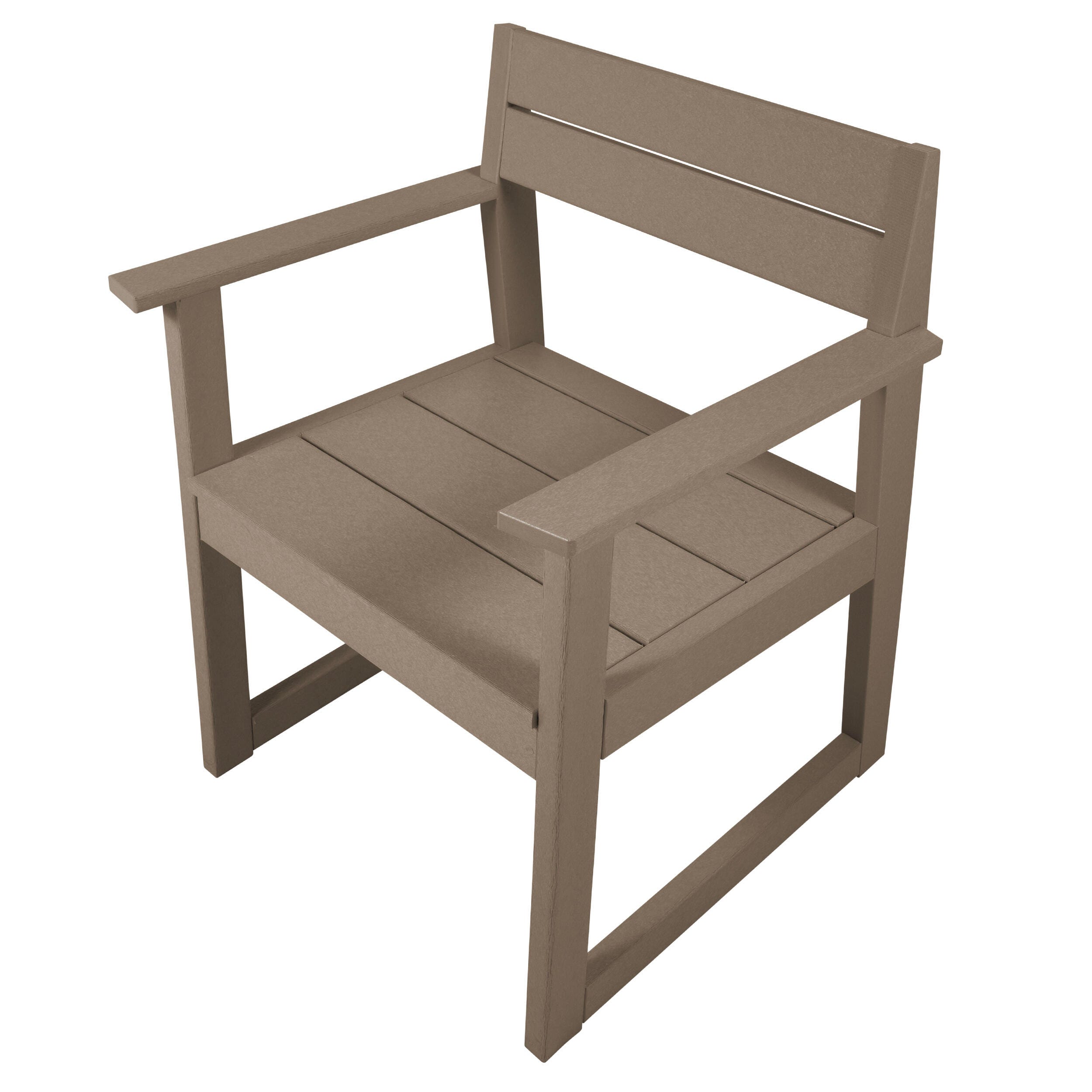 Bahia Verde Haven Outdoor Dining Armchair, Cabana Tan, large