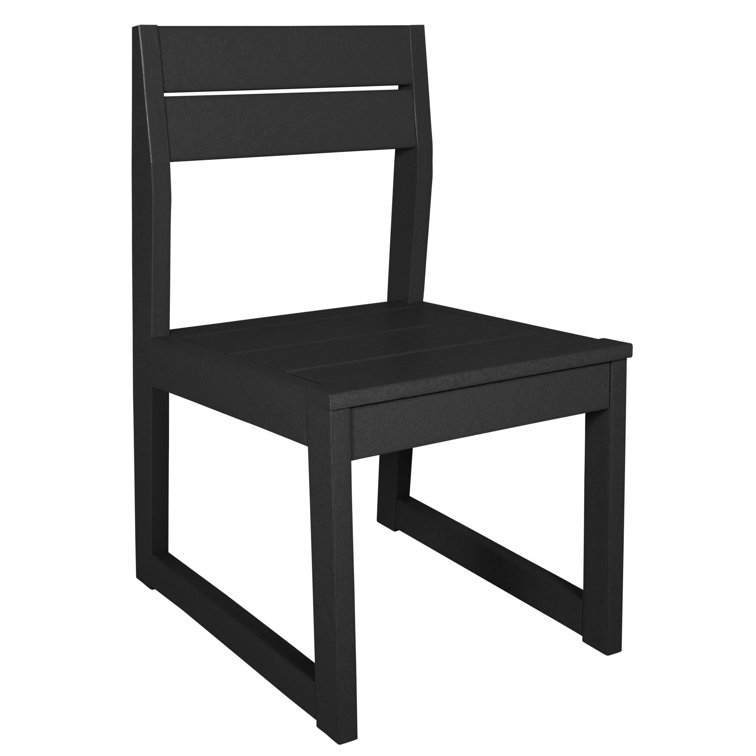 Bahia Verde Haven Outdoor Dining Chair, Black Sand, large