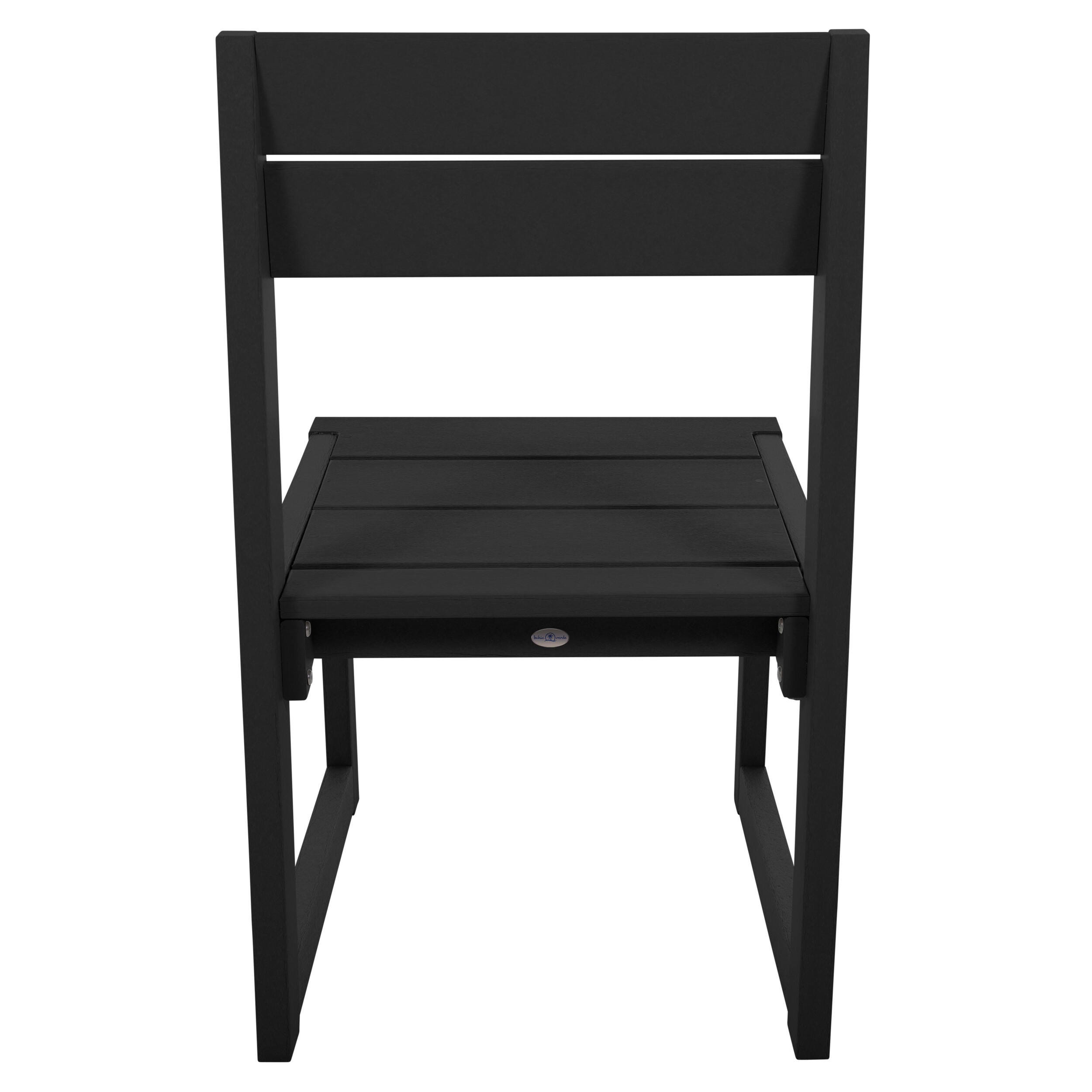 Bahia Verde Haven Outdoor Dining Chair, Black Sand, large
