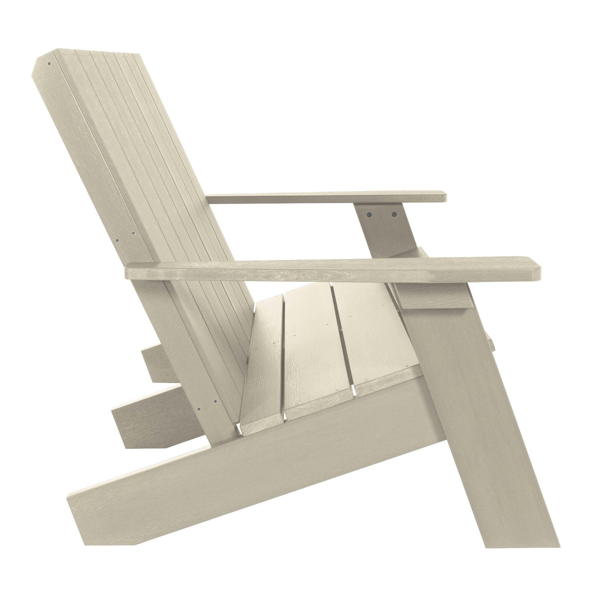 Highwood Italica Outdoor Adirondack Chair, Whitewash, large