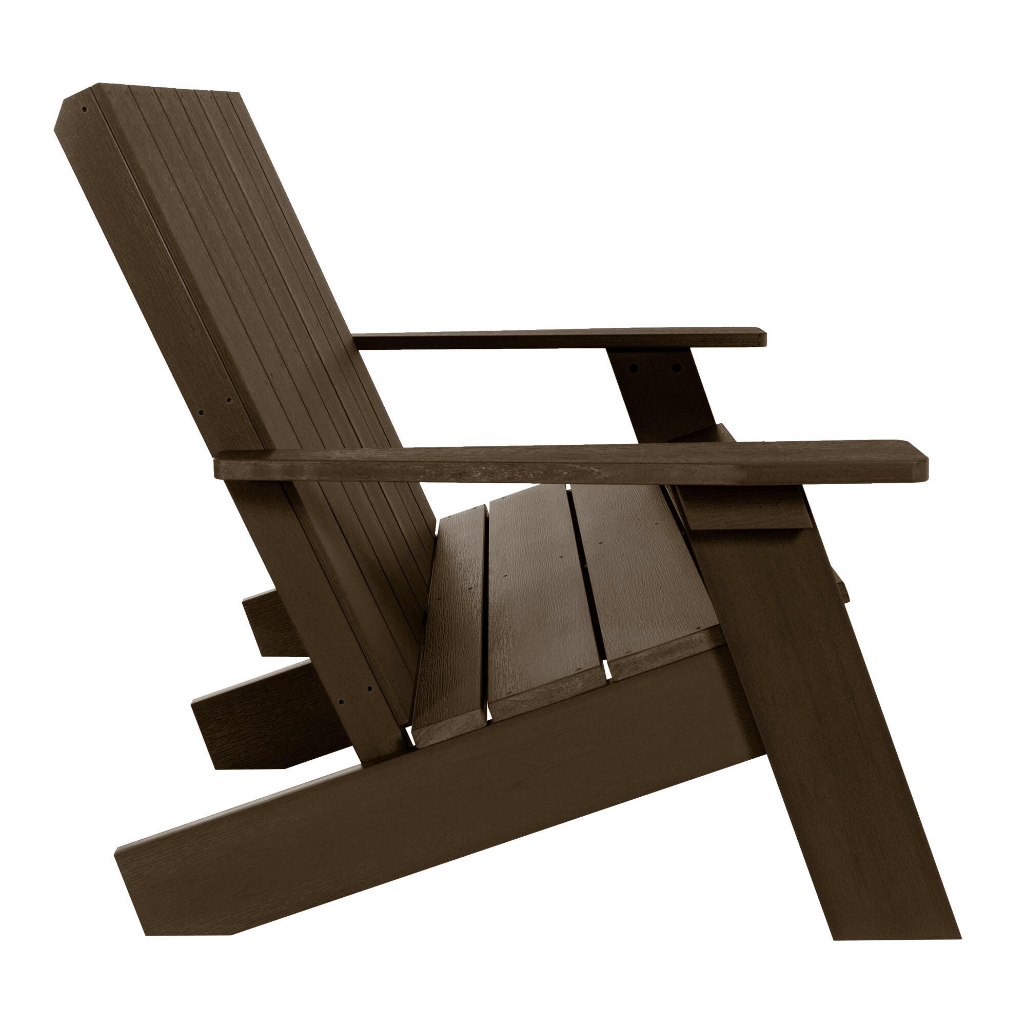 Highwood Italica Outdoor Adirondack Chair, Weathered Acorn, large