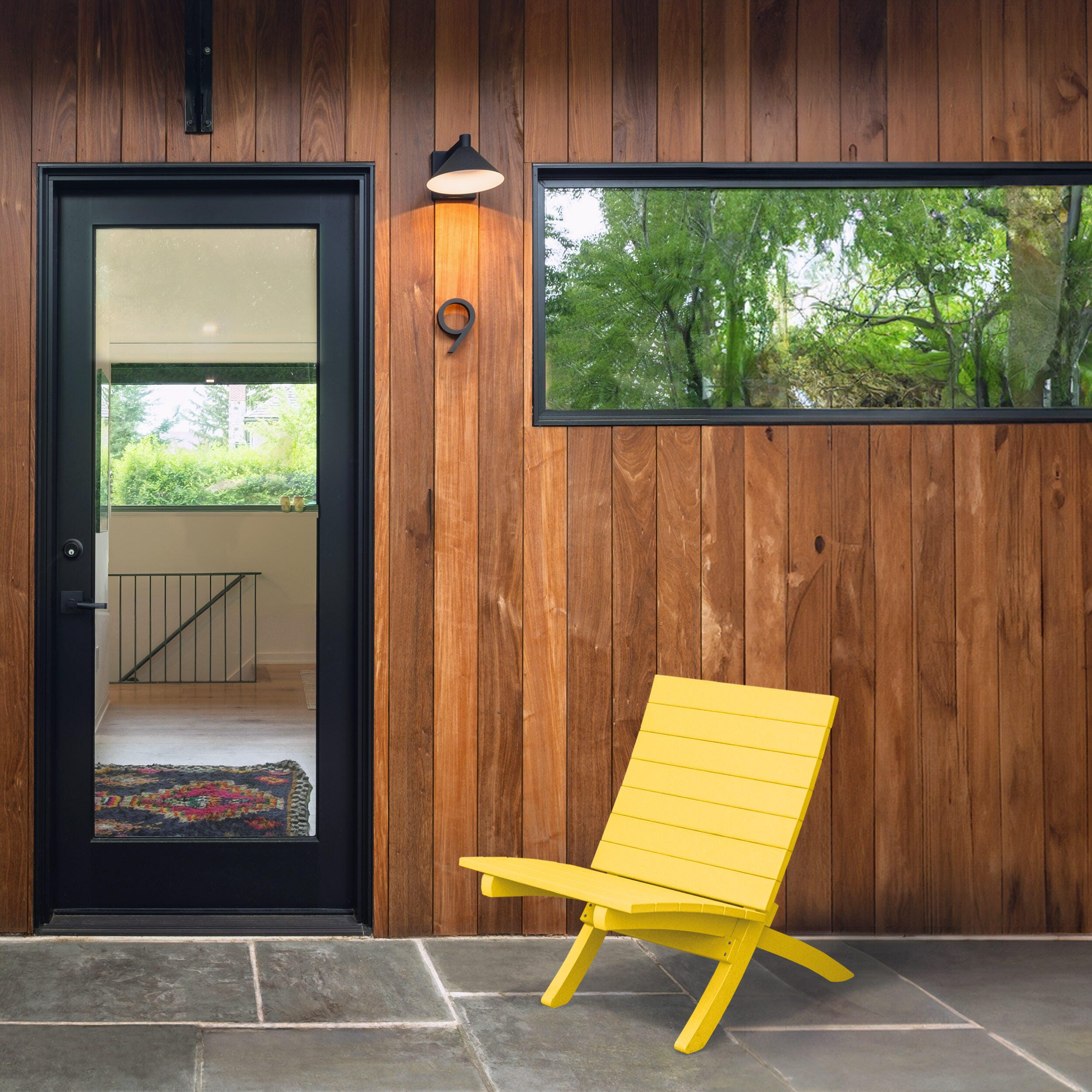 Bahia Verde Haven Outdoor Side Chair, Sunbeam Yellow, large