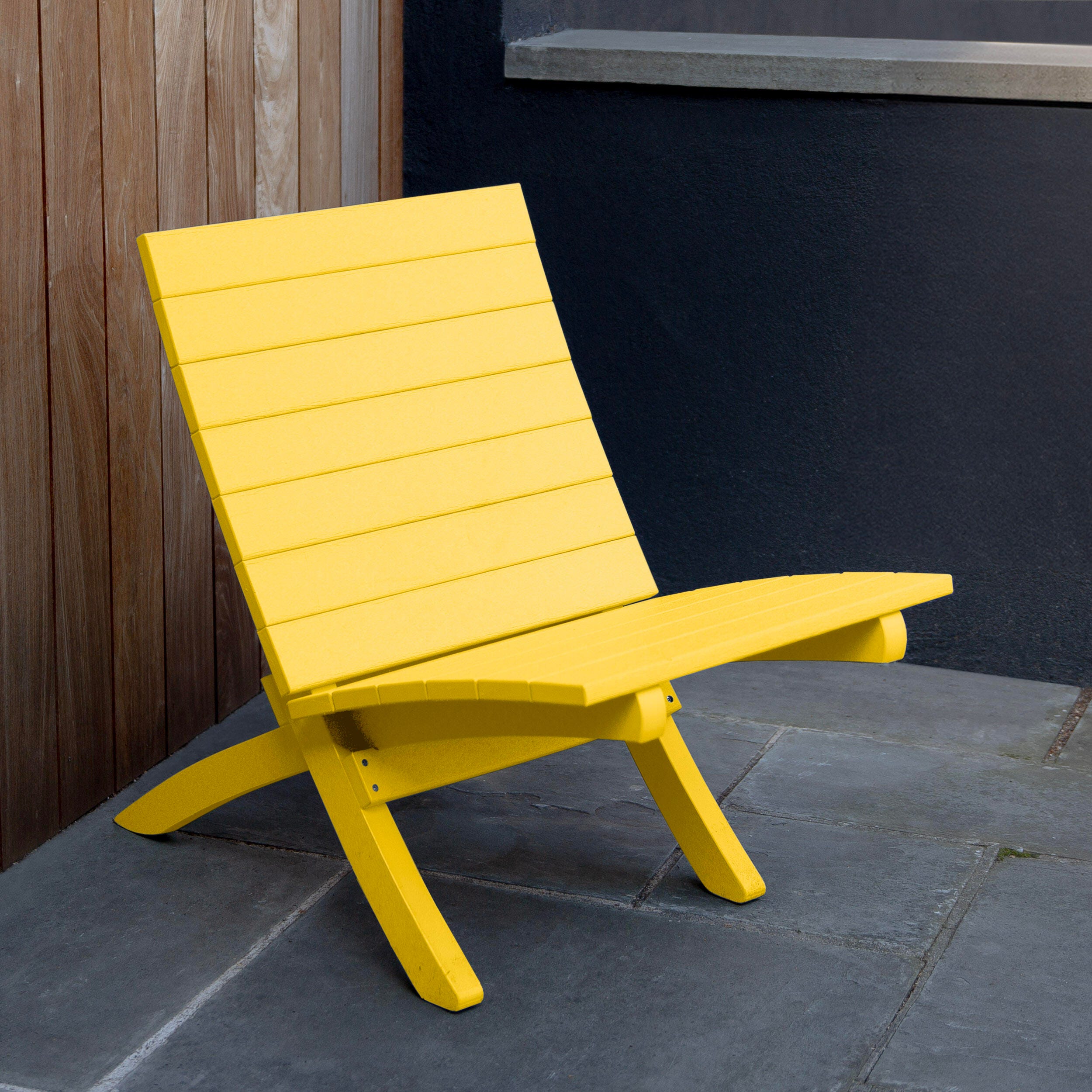 Bahia Verde Haven Outdoor Side Chair, Sunbeam Yellow, large