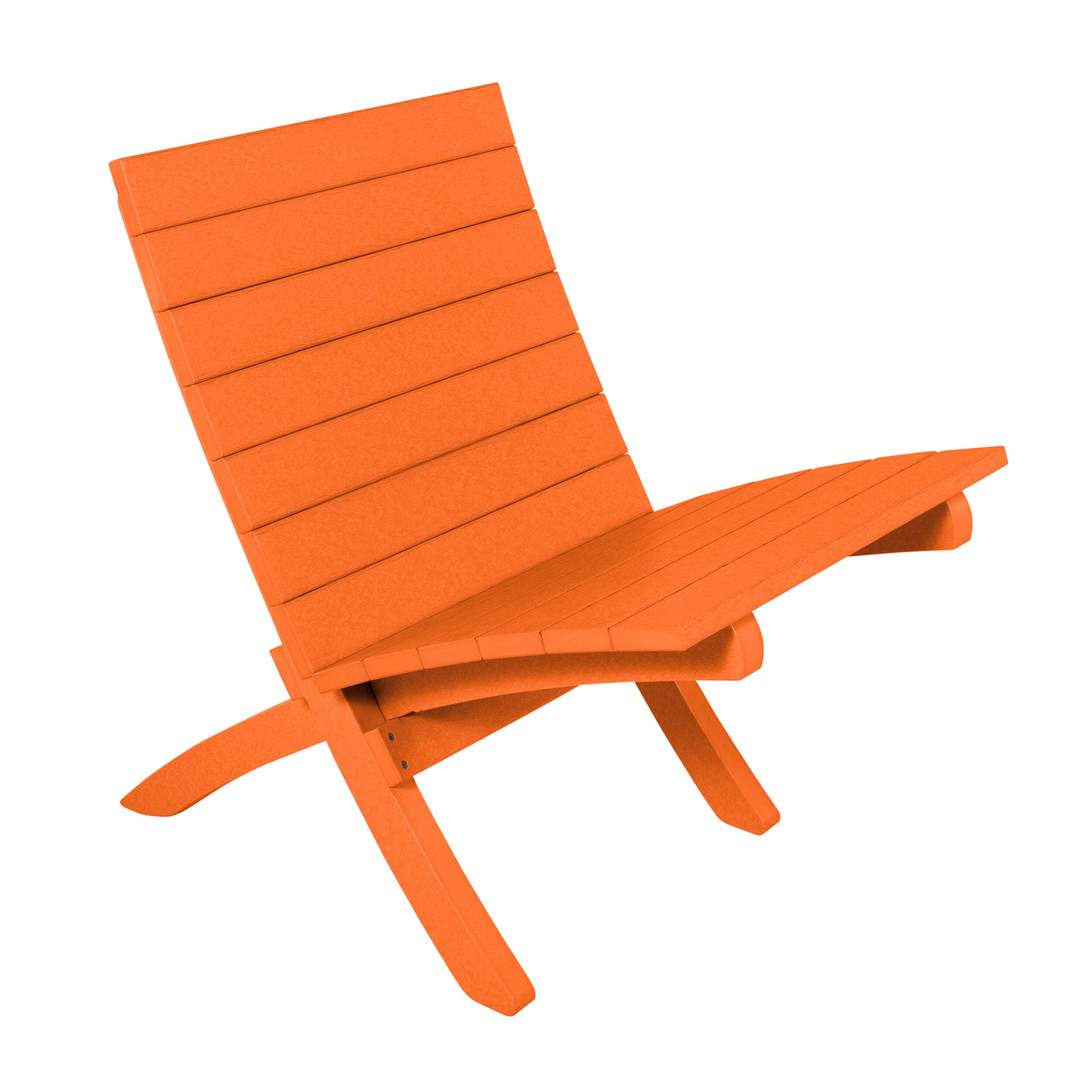 Bahia Verde Haven Outdoor Side Chair, Citrus Orange, large