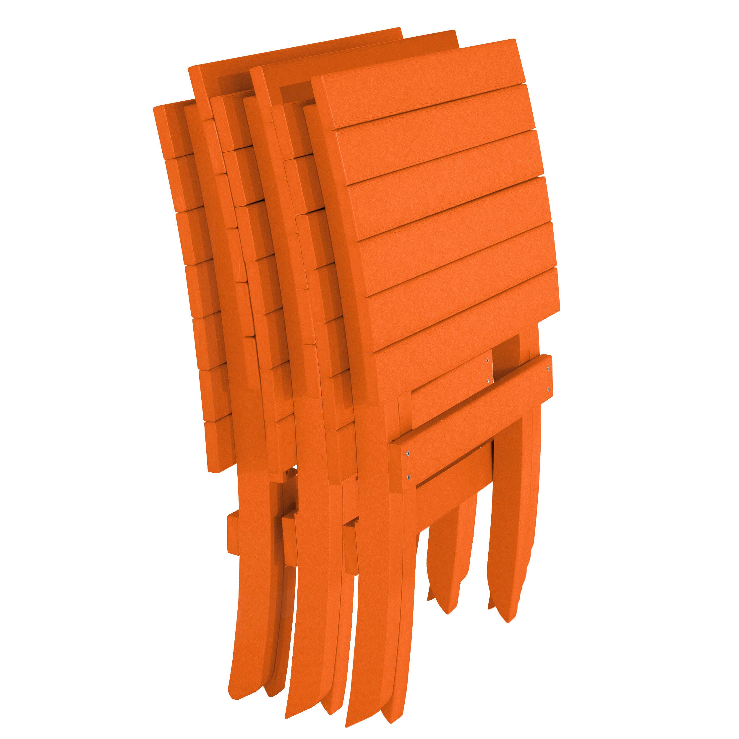 Bahia Verde Haven Outdoor Side Chair, Citrus Orange, large