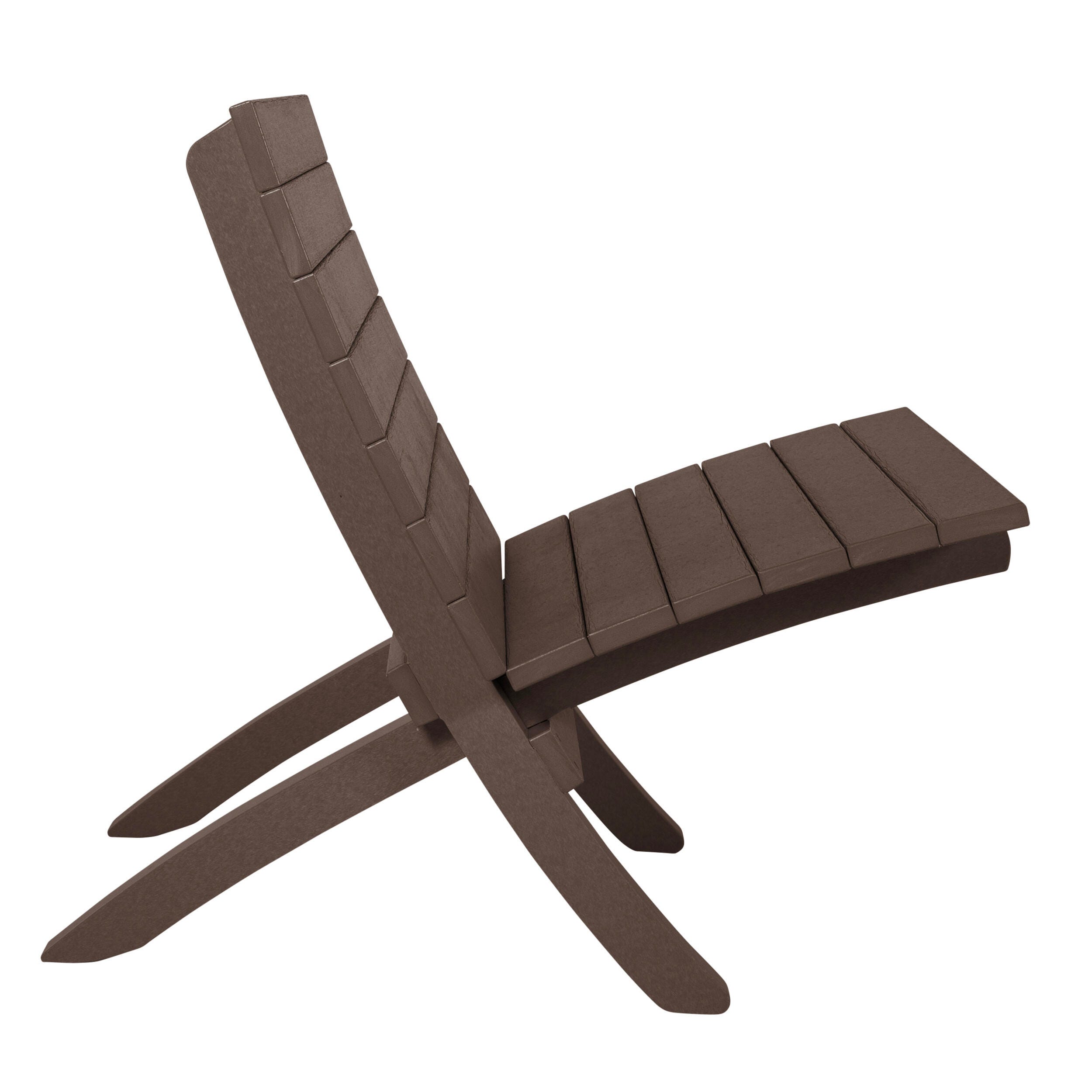 Bahia Verde Haven Outdoor Side Chair, Mangrove Brown, large