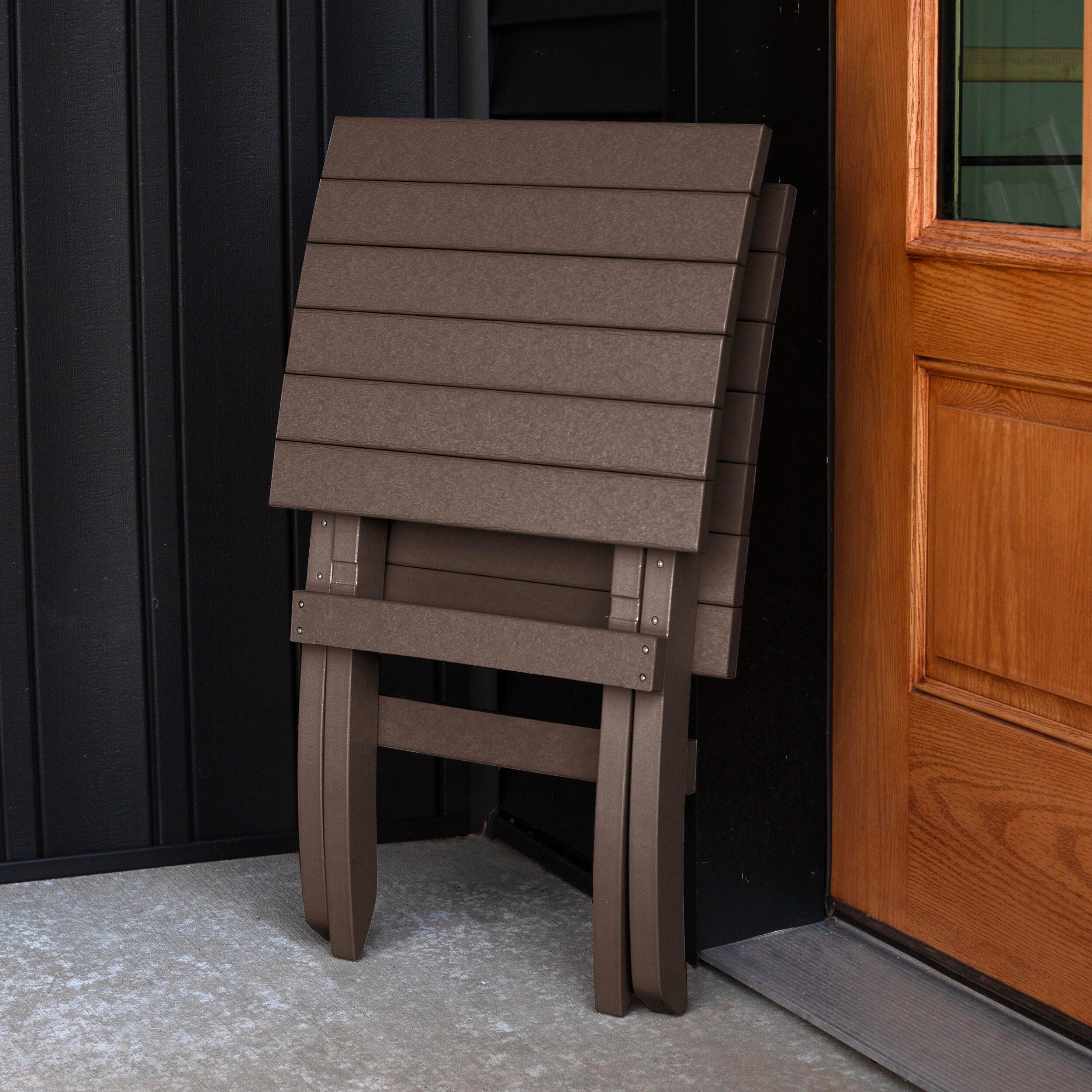 Bahia Verde Haven Outdoor Side Chair, Mangrove Brown, large