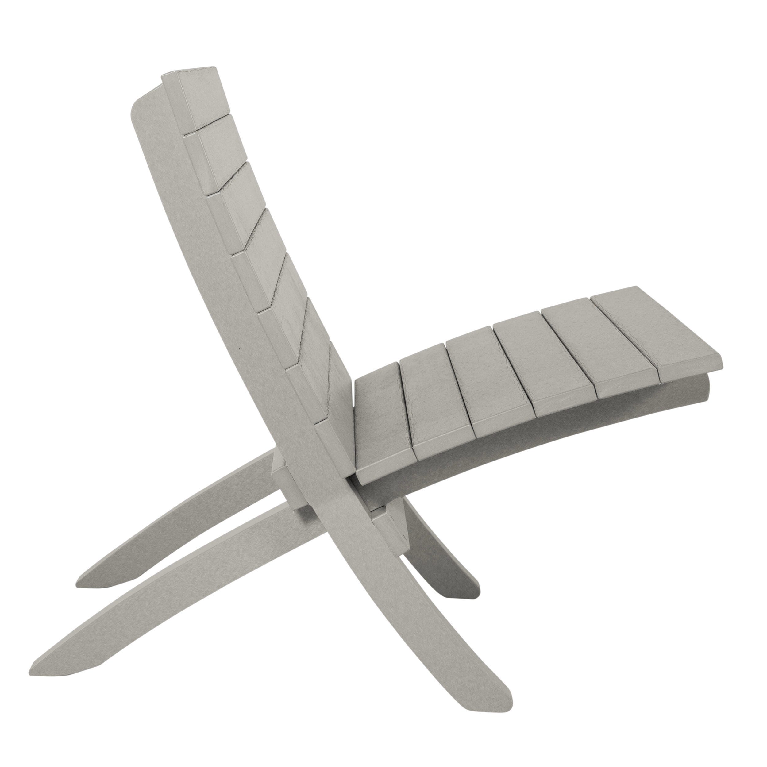 Bahia Verde Haven Outdoor Side Chair, Cove Gray, large