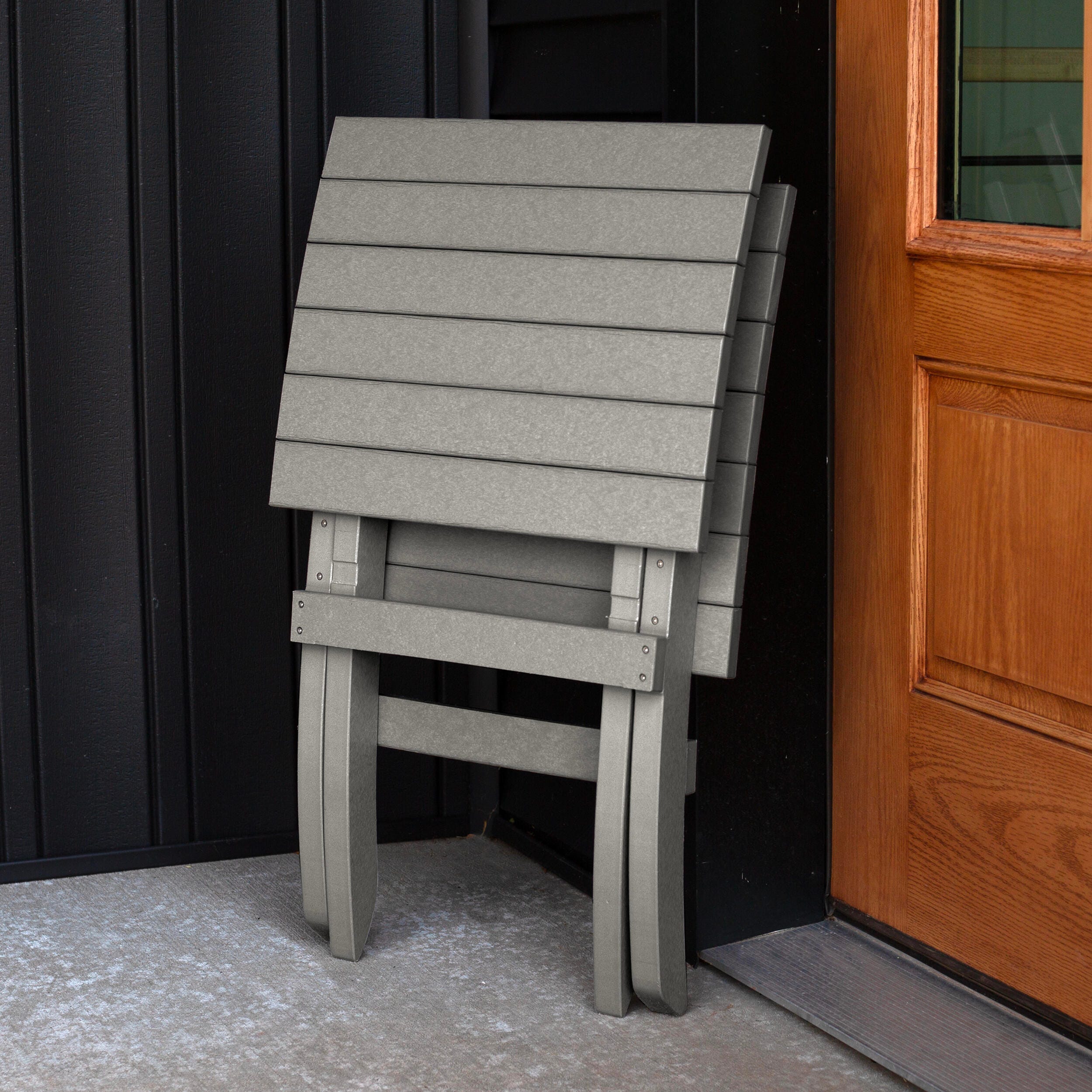Bahia Verde Haven Outdoor Side Chair, Cove Gray, large