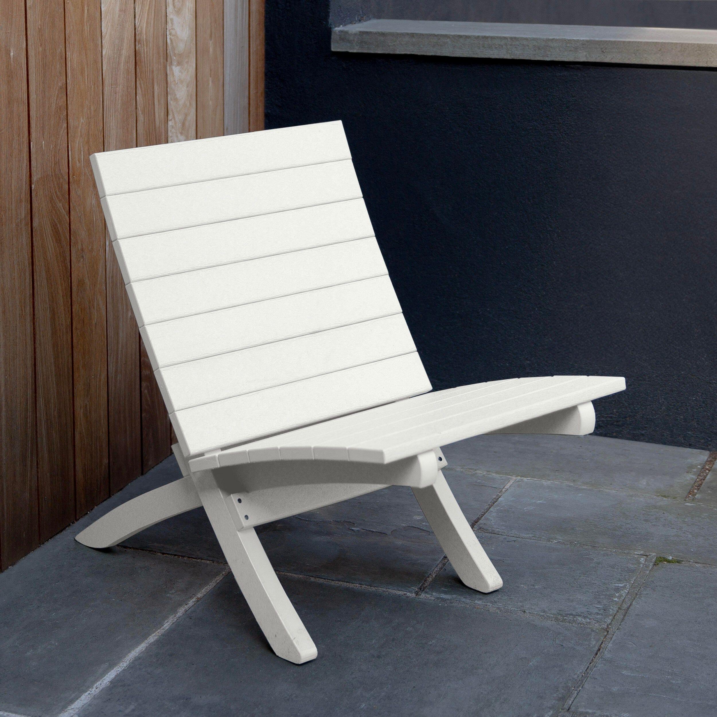 Bahia Verde Haven Outdoor Side Chair, Coconut White, large