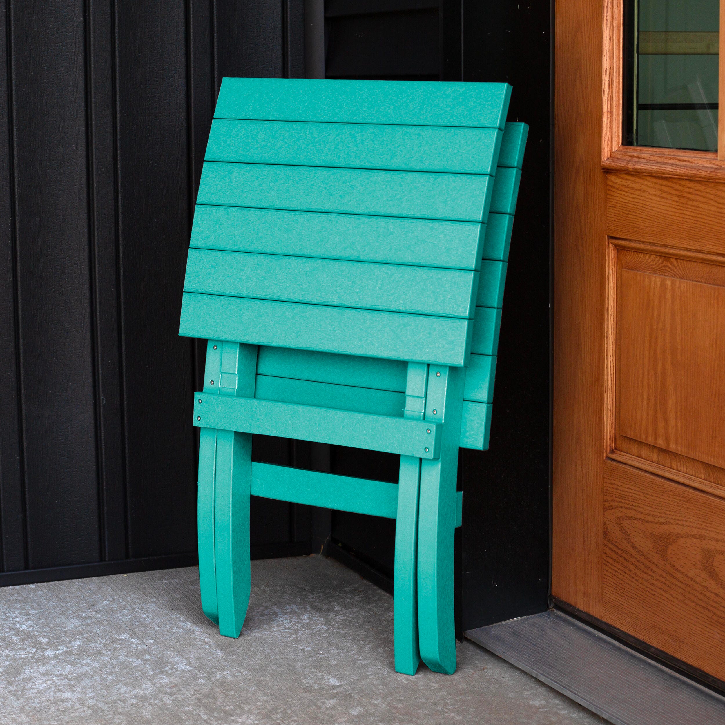 Bahia Verde Haven Outdoor Side Chair, Seaglass Blue, large