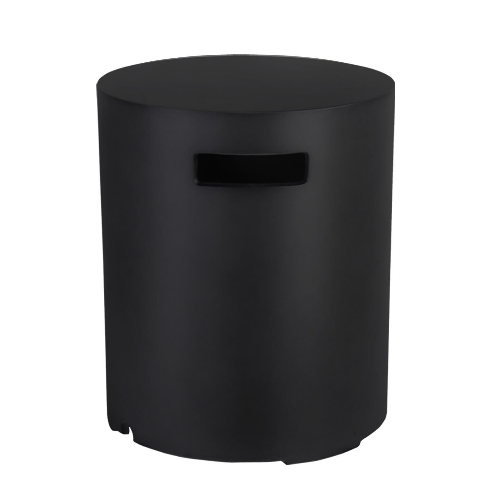 Afterglow Outdoor Side Table, Black, large