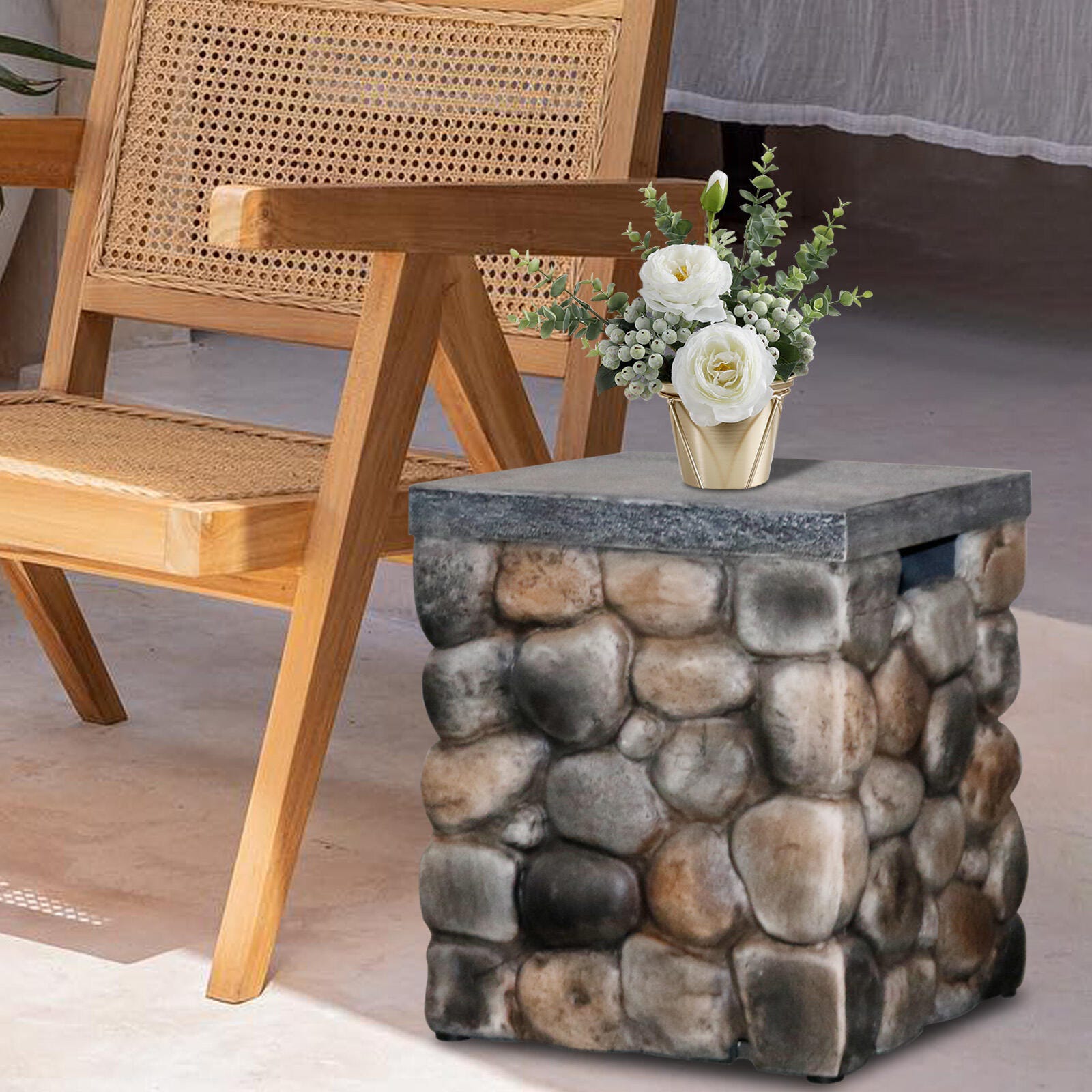 Afterglow Outdoor End Table, , large