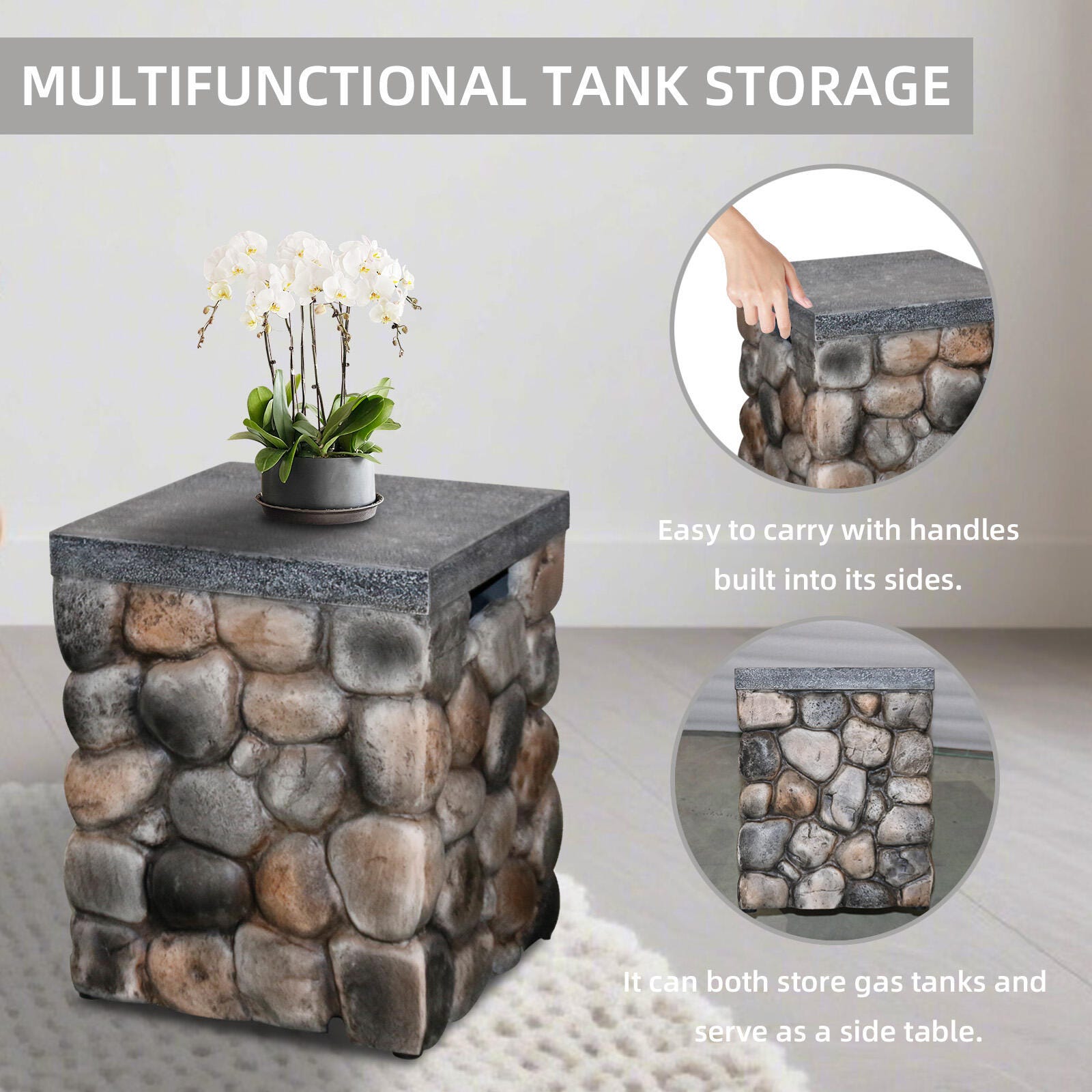 Afterglow Outdoor End Table, , large