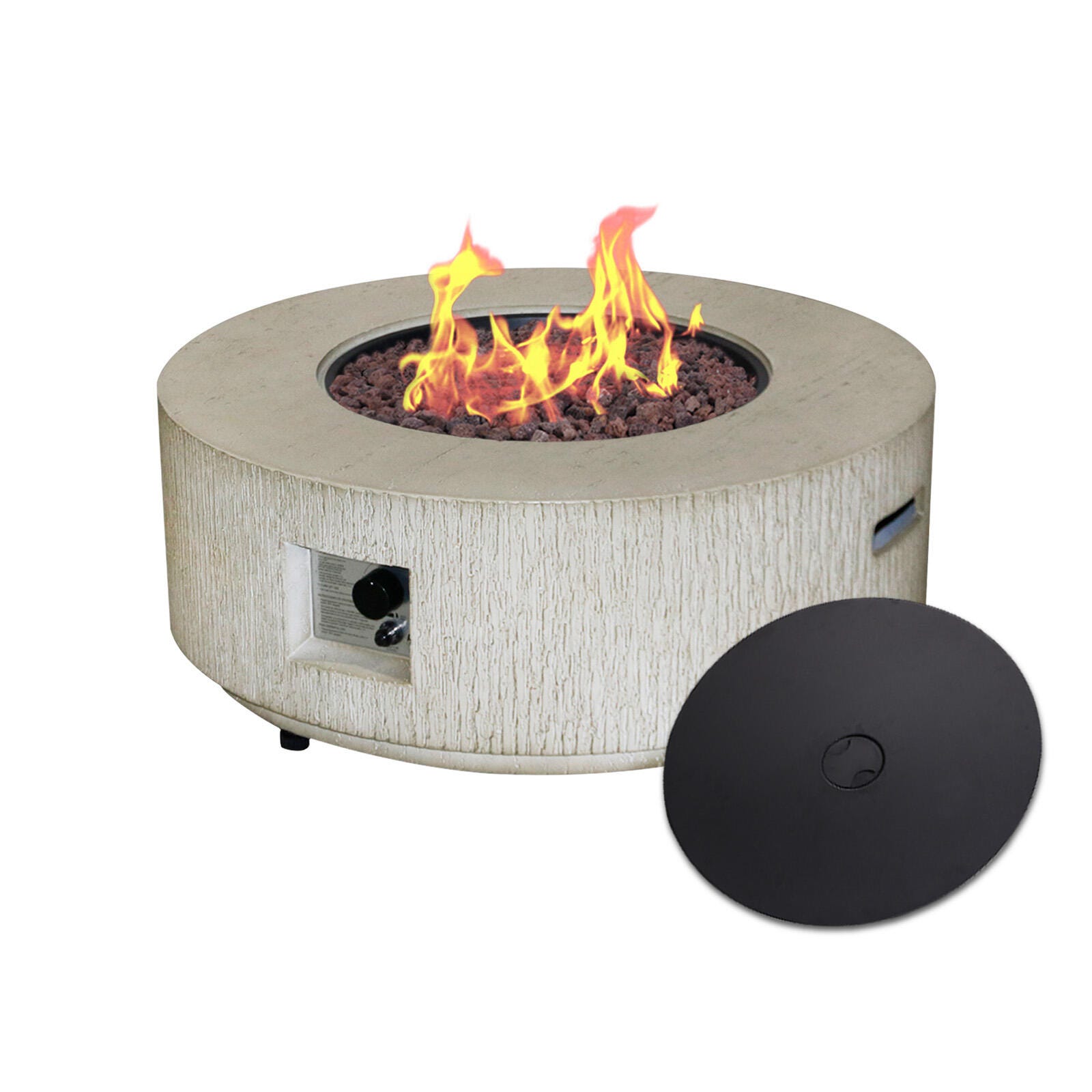 Afterglow Outdoor Solid Firepit, , large