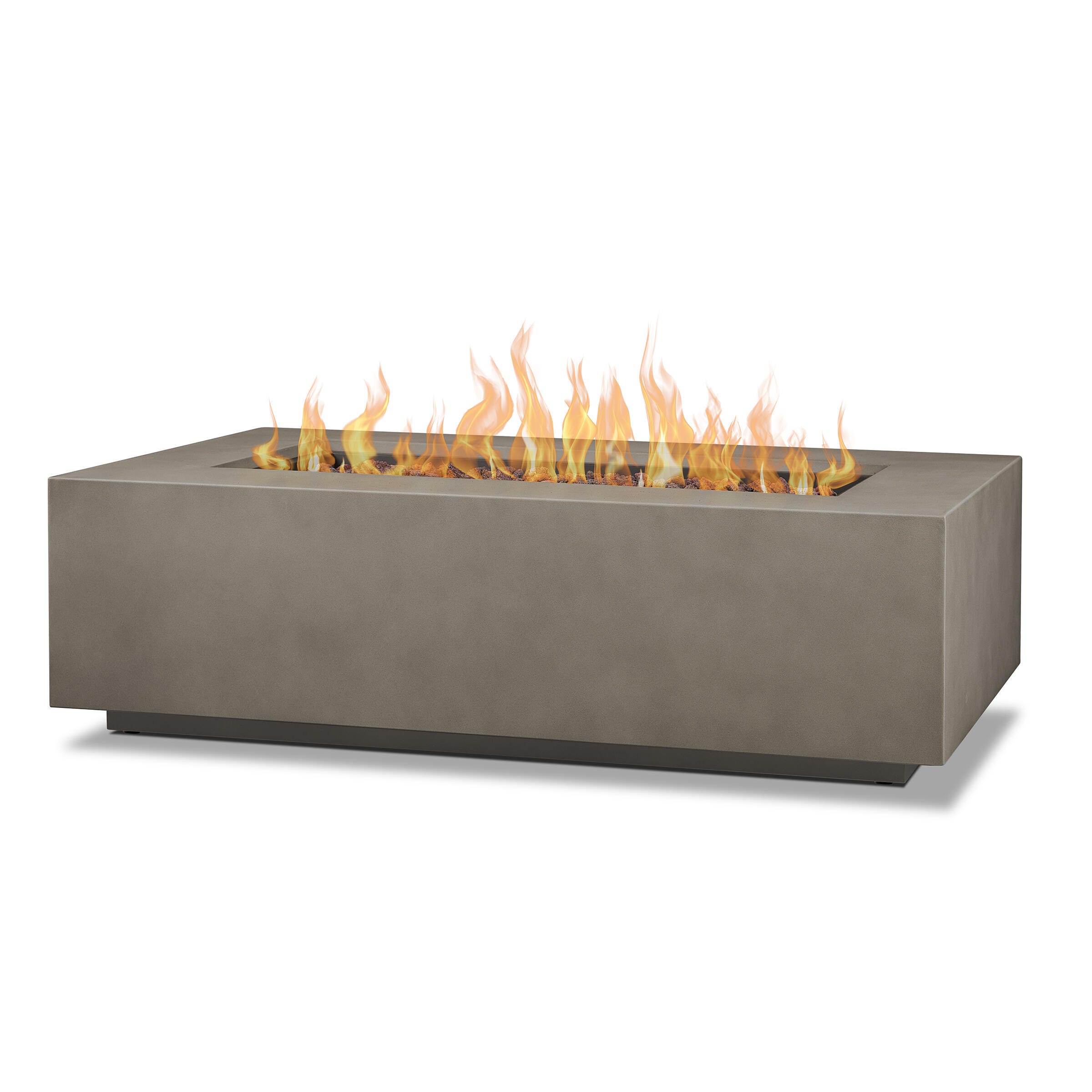 Real Flame Aegean Outdoor Fire Pit Table, Mist Gray, large