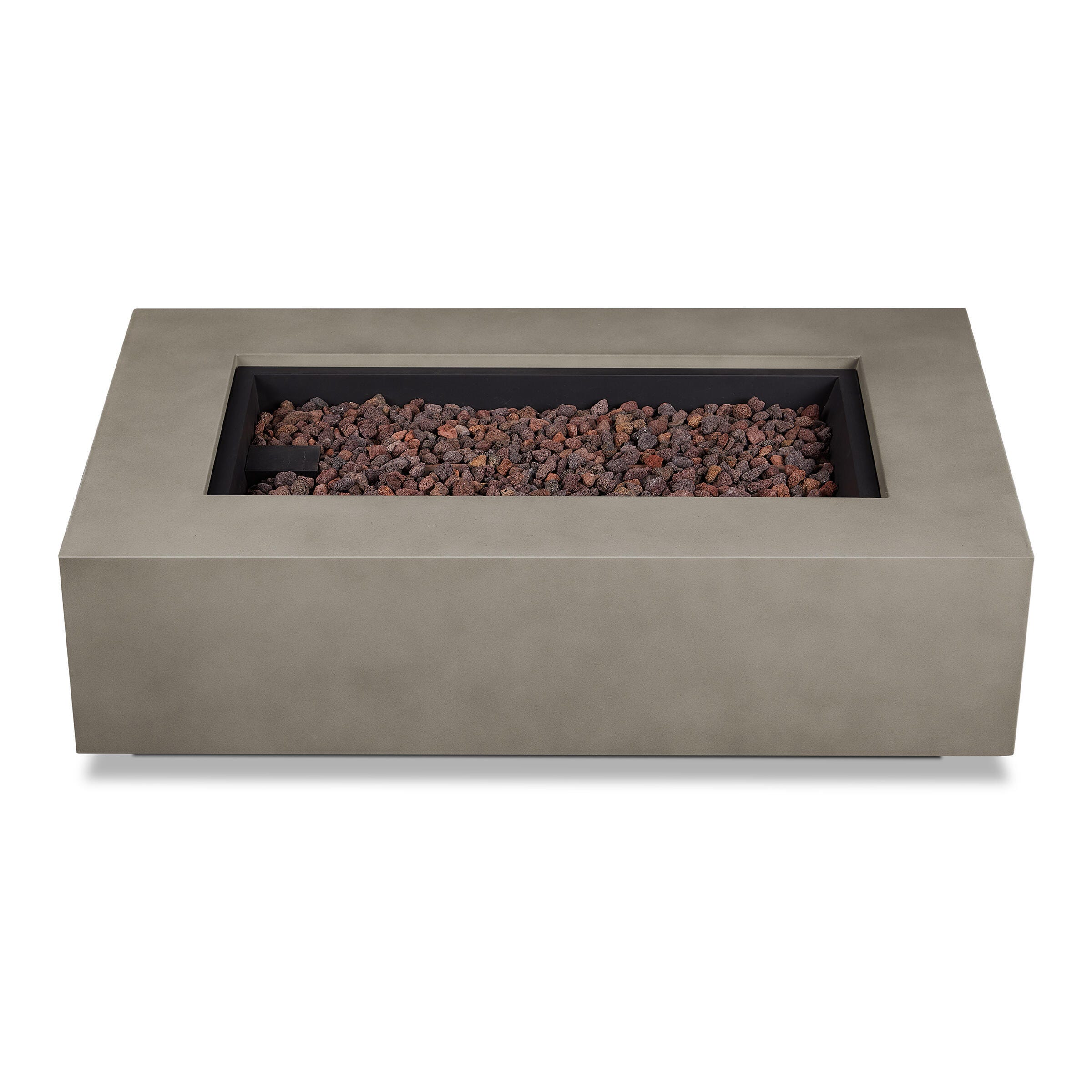 Real Flame Aegean Outdoor Fire Pit Table, Mist Gray, large