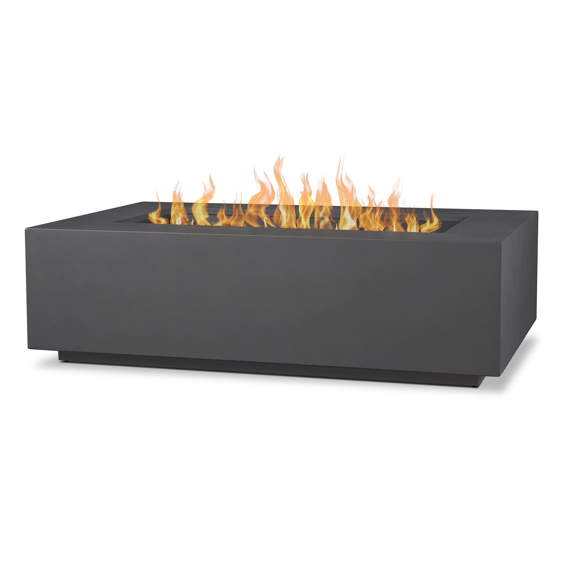 Real Flame Aegean Outdoor Fire Pit Table, Weathered Slate, large