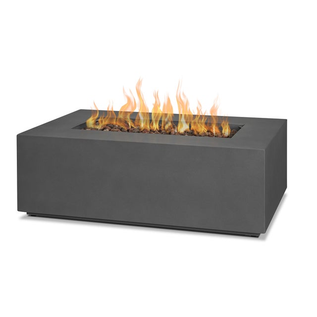 Real Flame Aegean Outdoor Rectangle Fire Pit Table