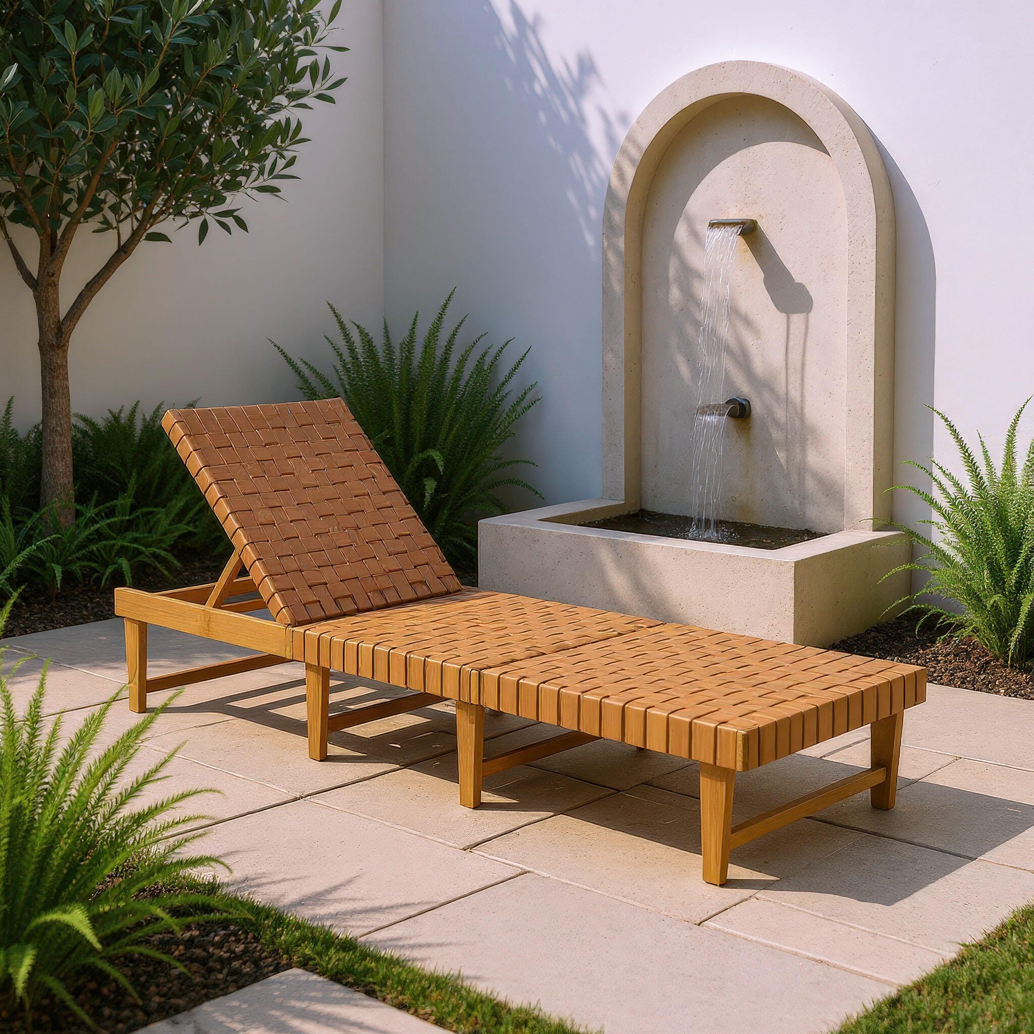 ZUO Breath Outdoor Chaise Lounge, , large
