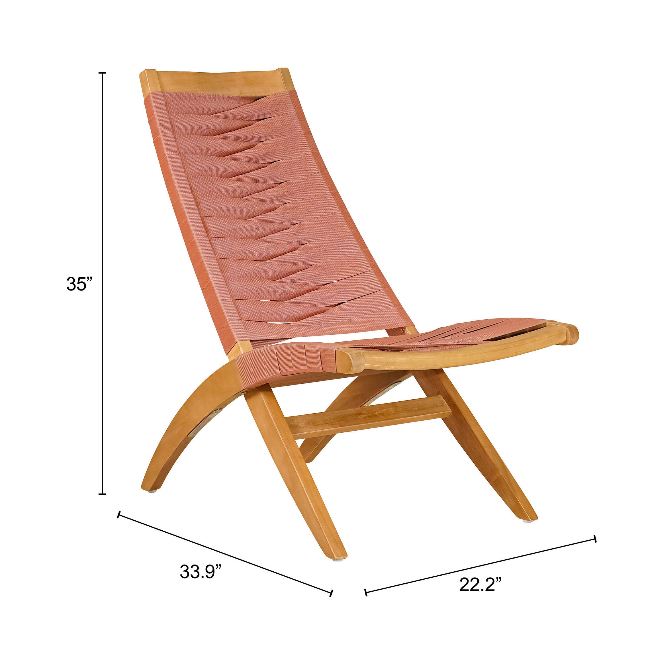 ZUO Rova Outdoor Lounge Chair, , large