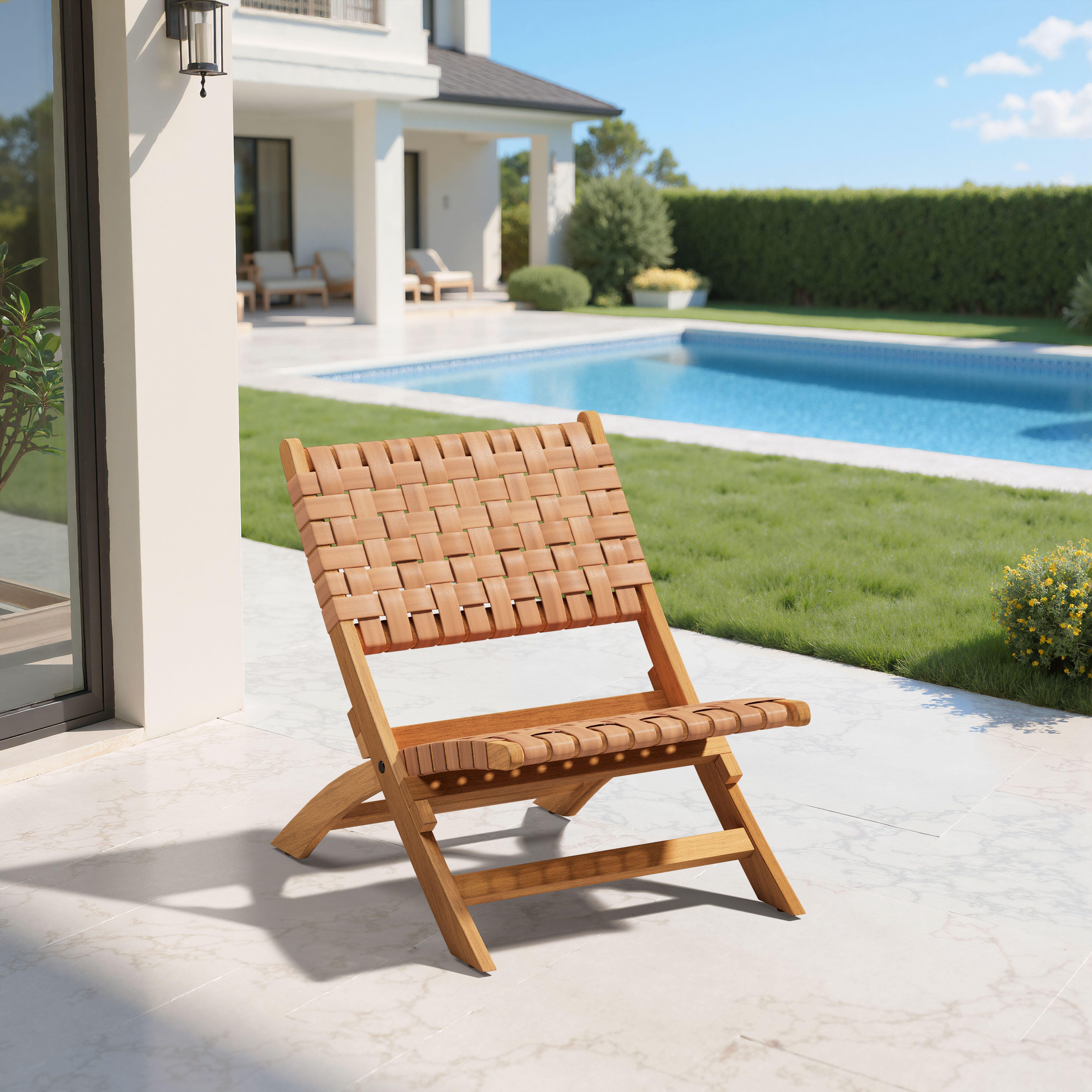 ZUO Sunflare Outdoor Lounge Chair, , large