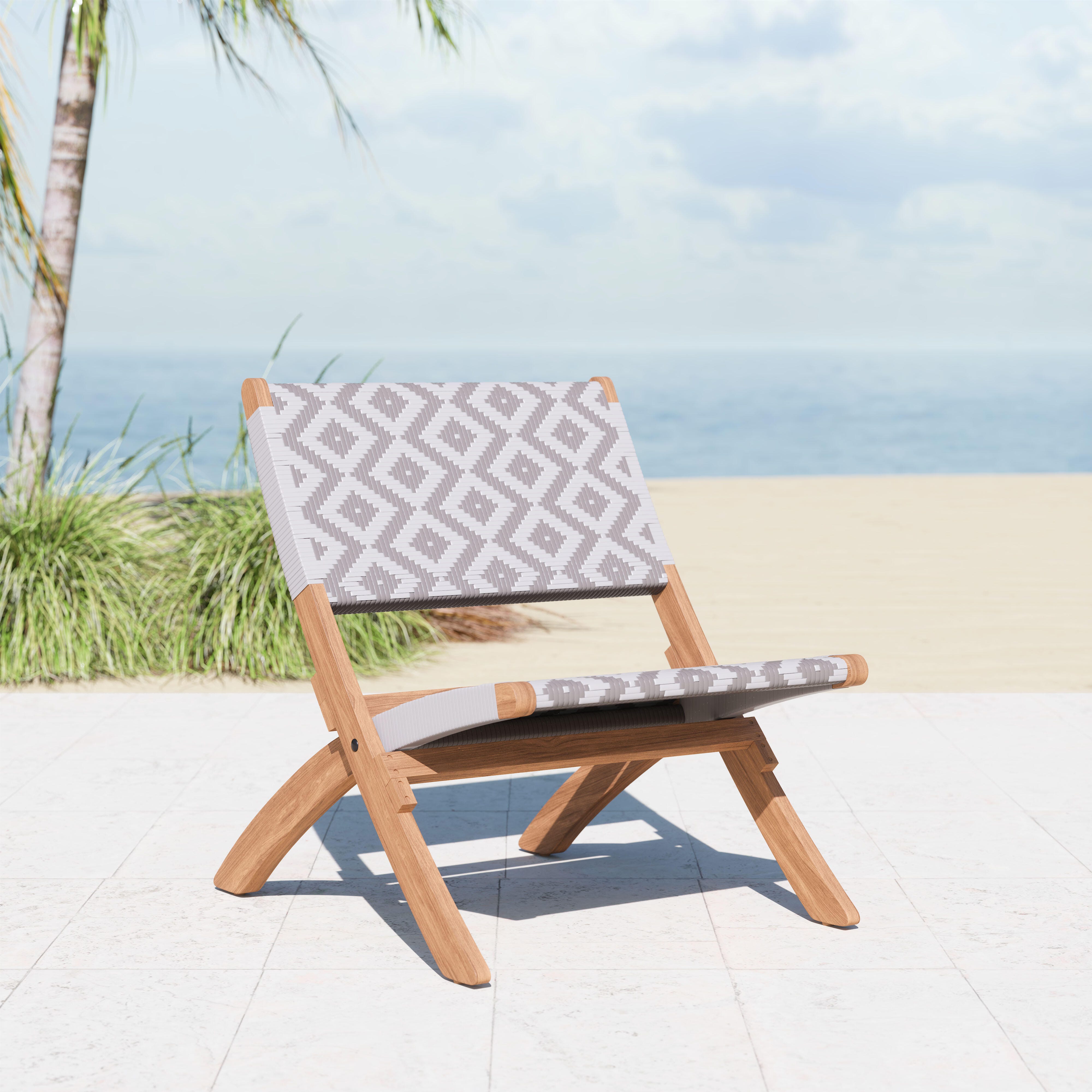 ZUO Tide Outdoor Lounge Chair, , large