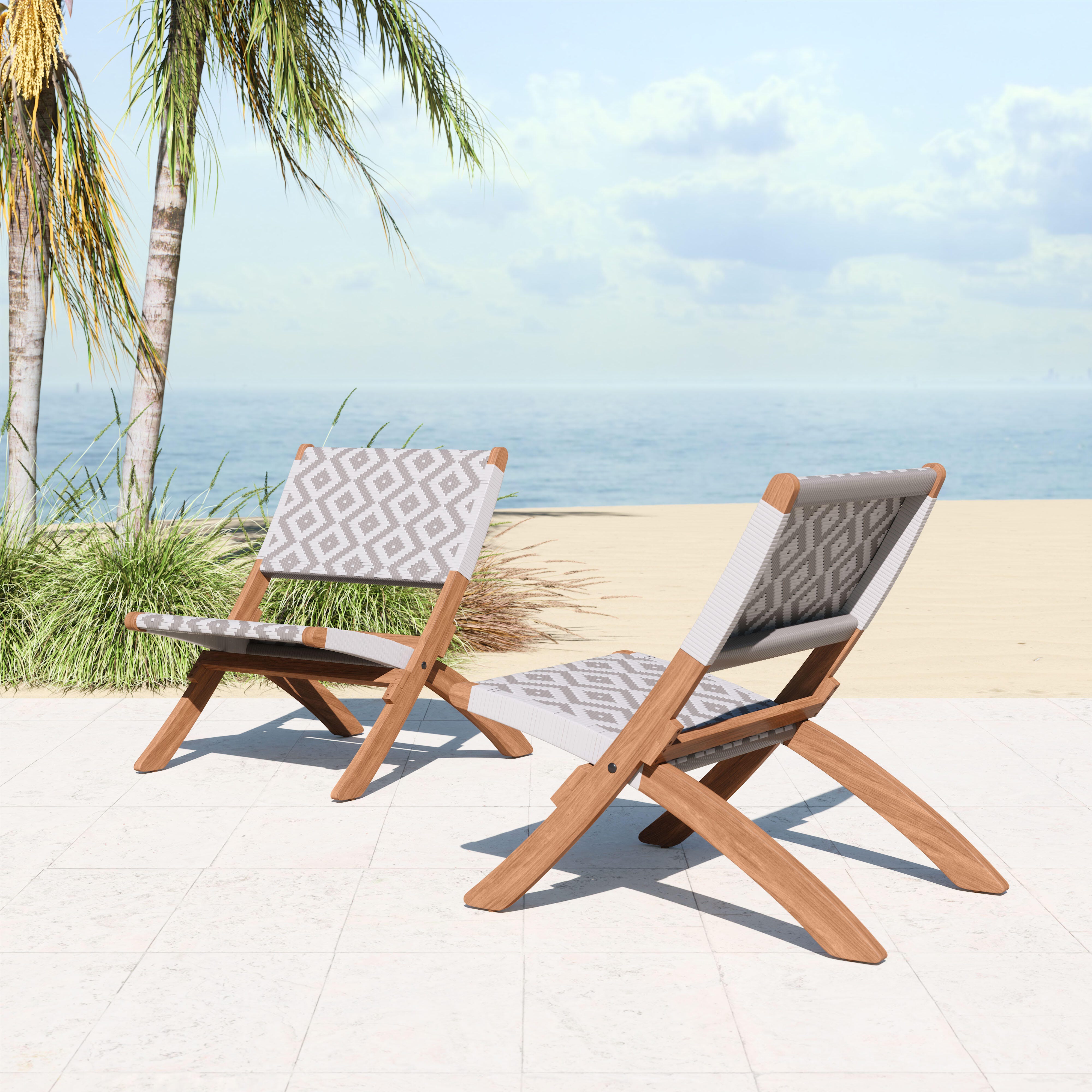 ZUO Tide Outdoor Lounge Chair, , large