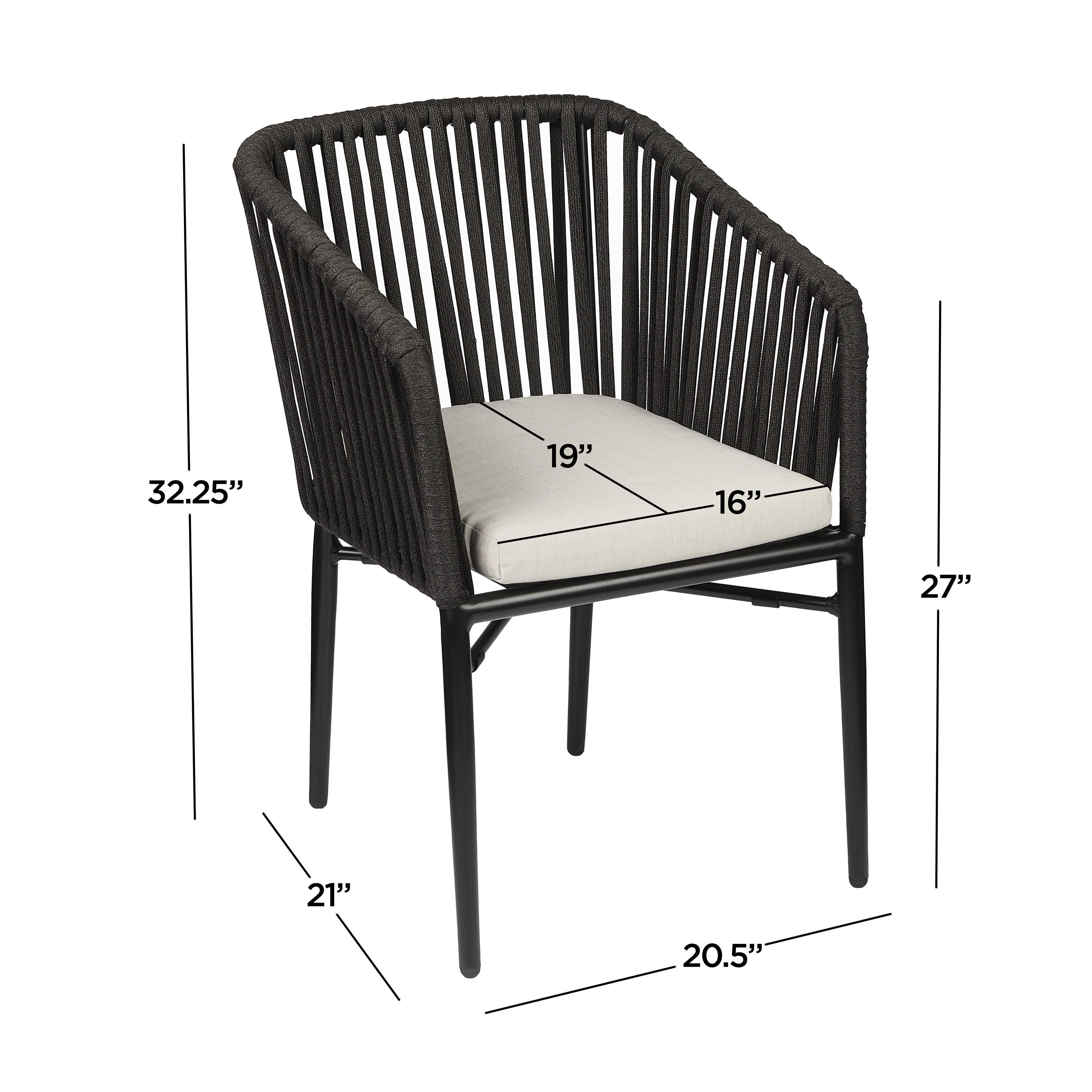Real Flame Outdoor Dining Chair (Set of 2), , large