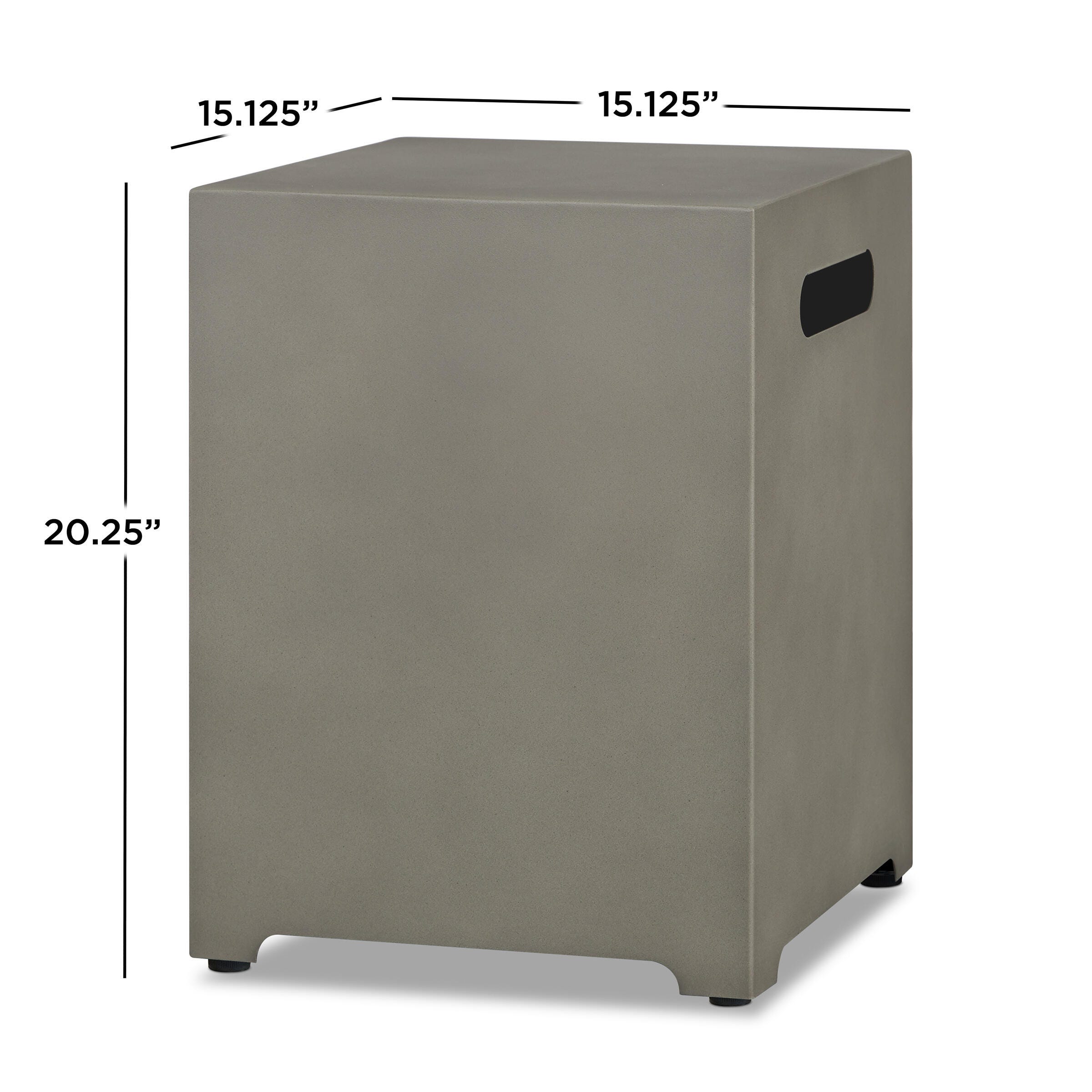 Real Flame Outdoor 20 lb Propane Tank Cover, Mist Gray, large