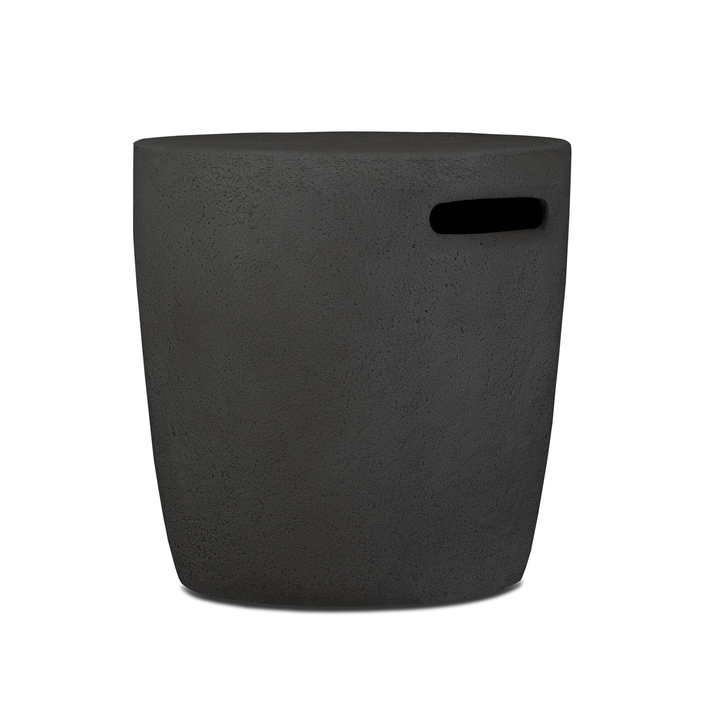 Real Flame Outdoor Round 20 lb Propane Tank Cover, Black, large