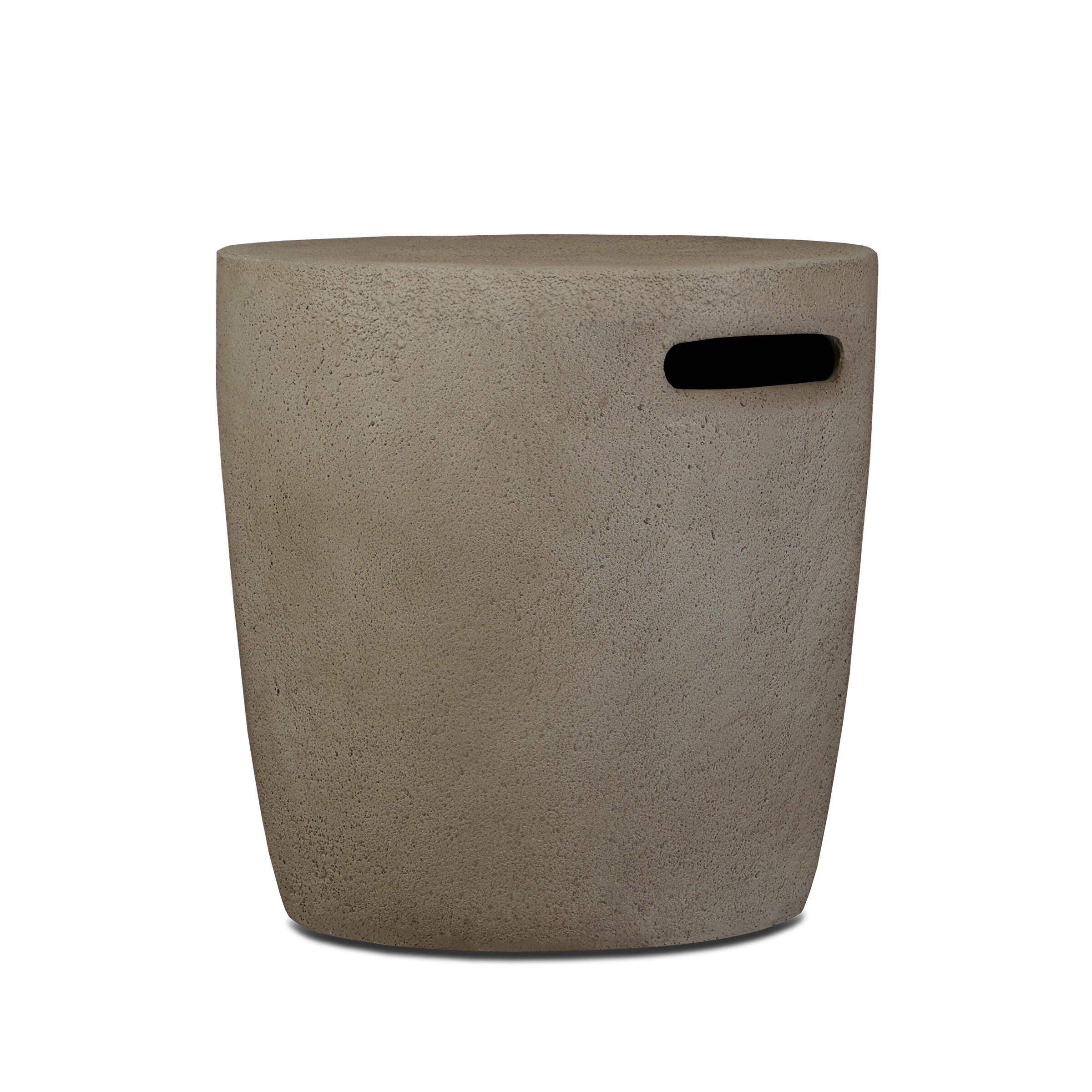 Real Flame Outdoor Round 20 lb Propane Tank Cover, Glacier Gray, large