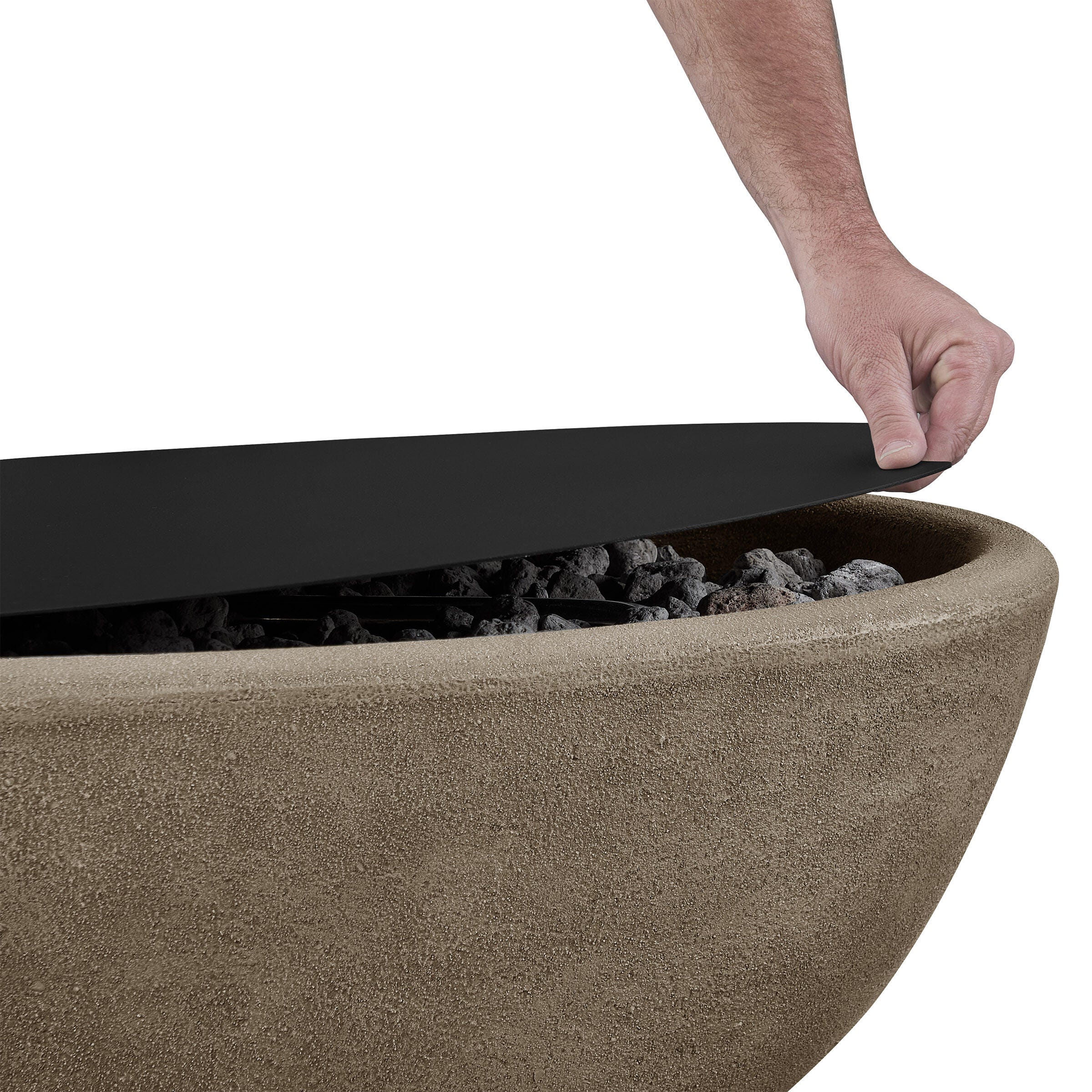Real Flame Outdoor 48" Fire Pit Burner Lid, , large