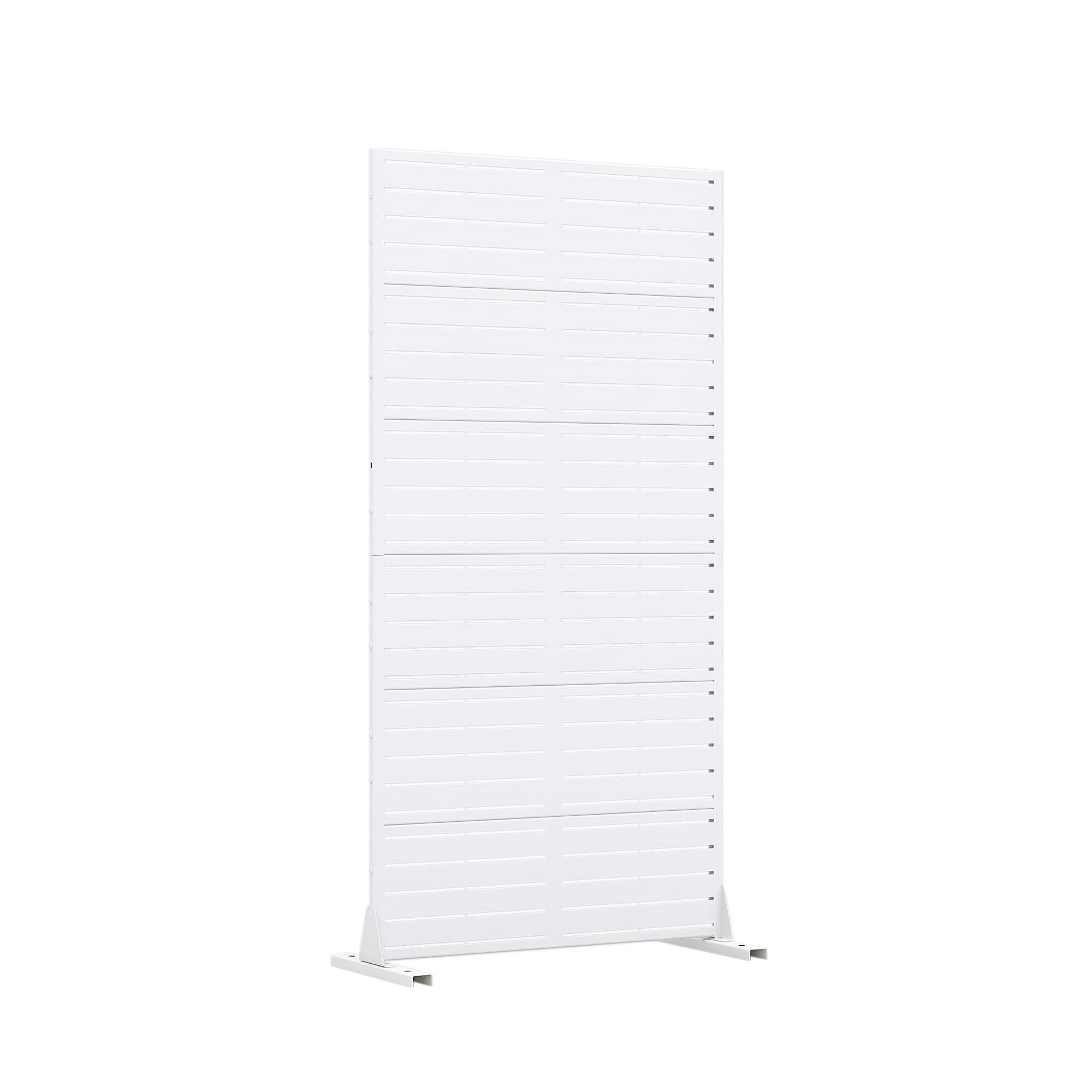 Dovelina TranquilBreeze 72" Outdoor Privacy Screen, White, large