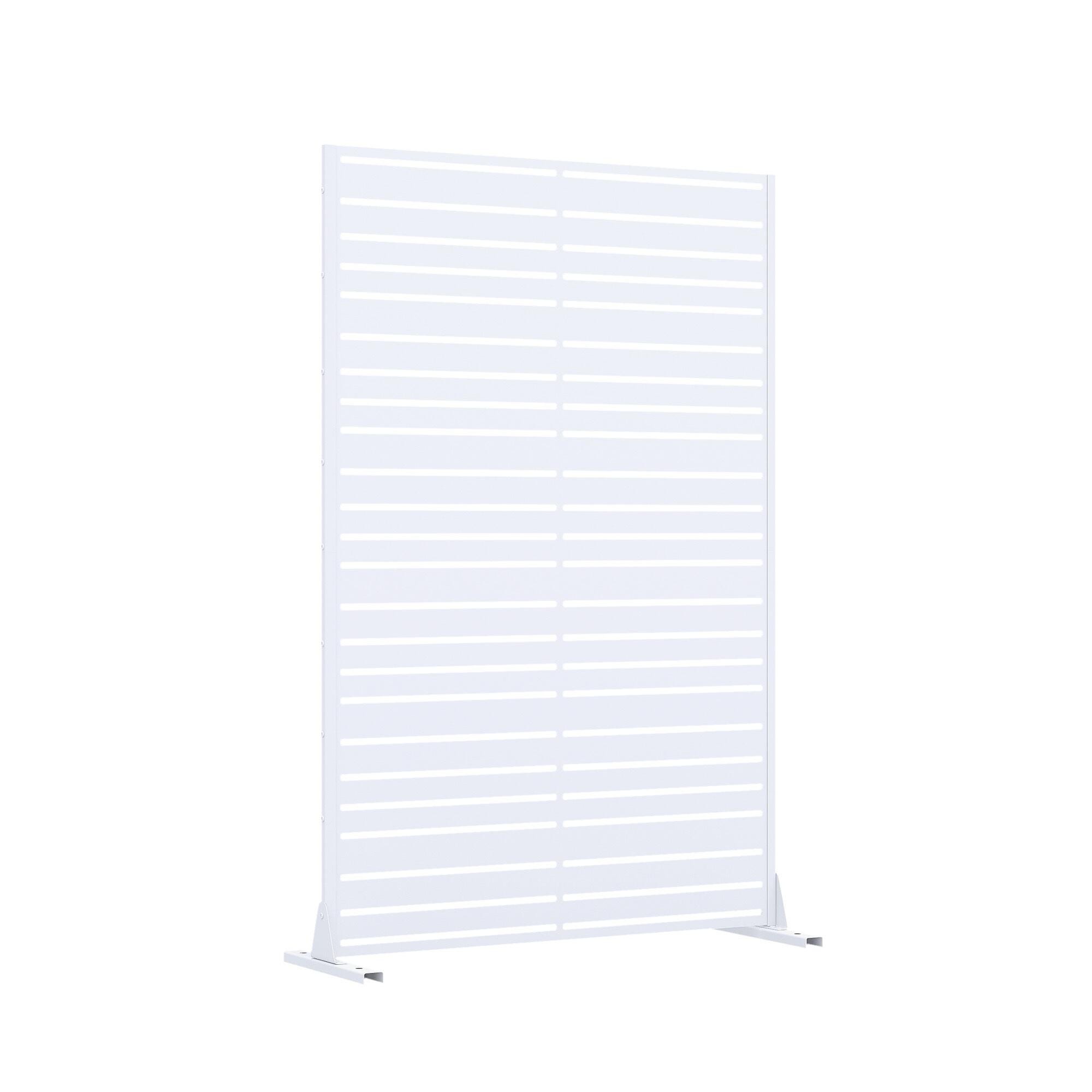Dovelina Verano 72" Outdoor Strip Pattern Rustproof Privacy Screen, , large