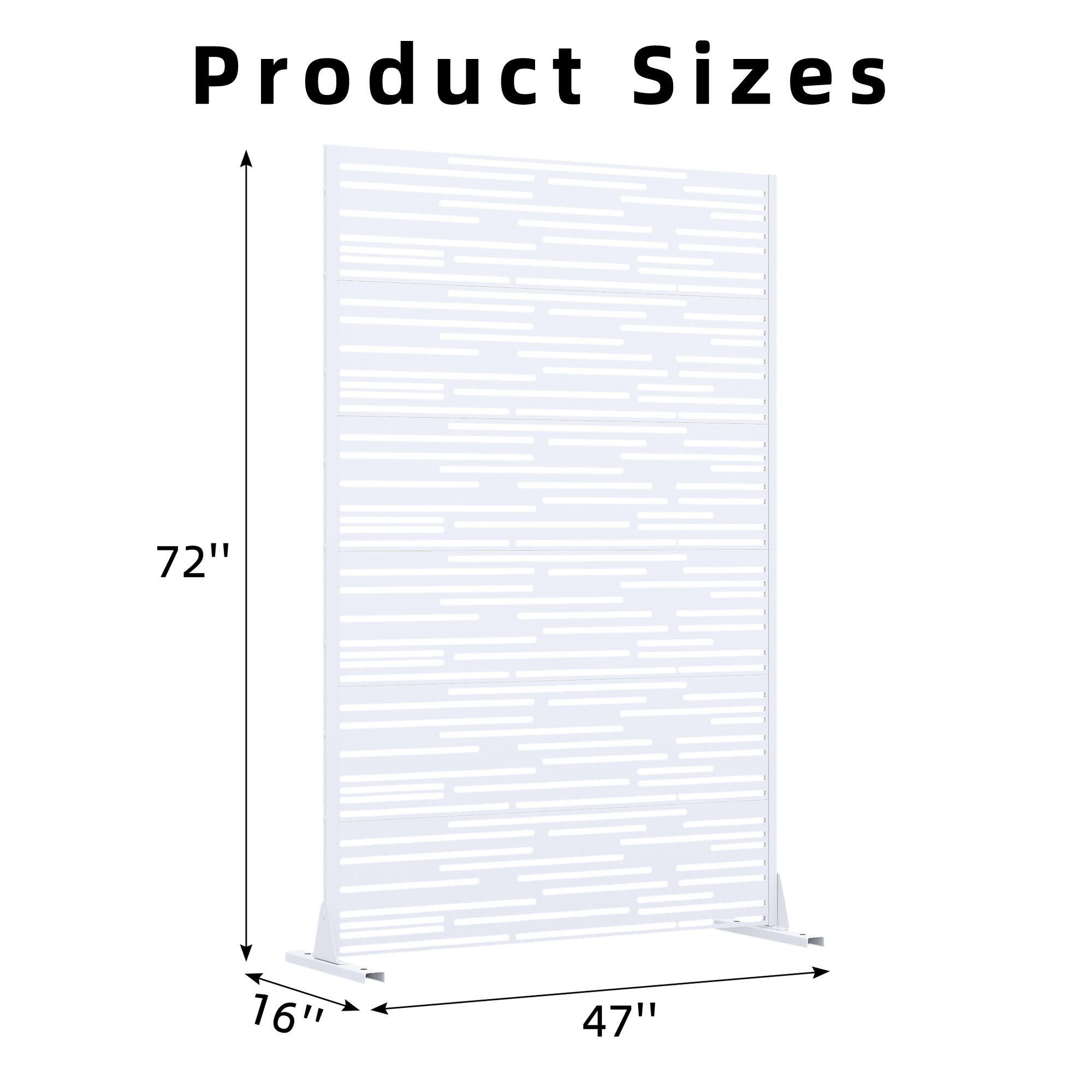 Dovelina Verano 72" Outdoor Shadow Pattern Privacy Screen, , large