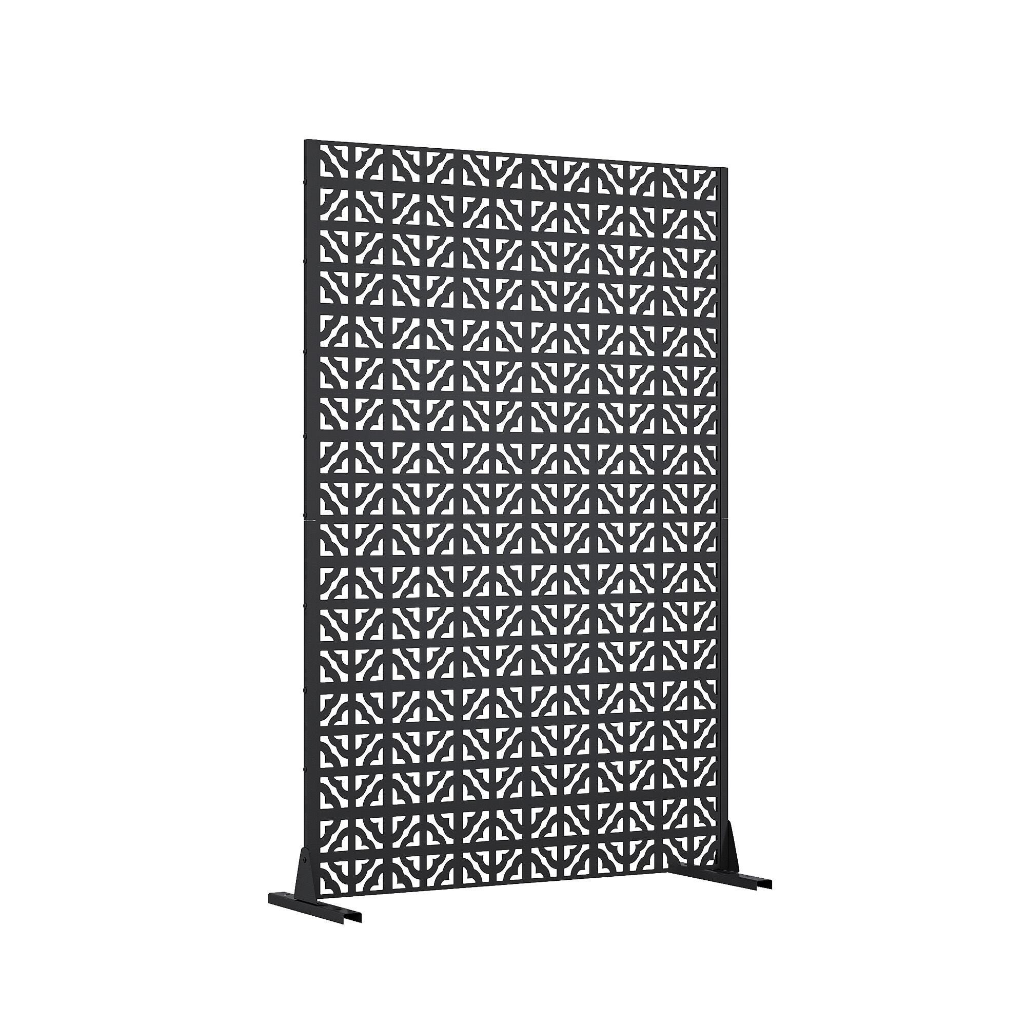 Dovelina Verano 72" Outdoor Clover Pattern Privacy Screen, , large