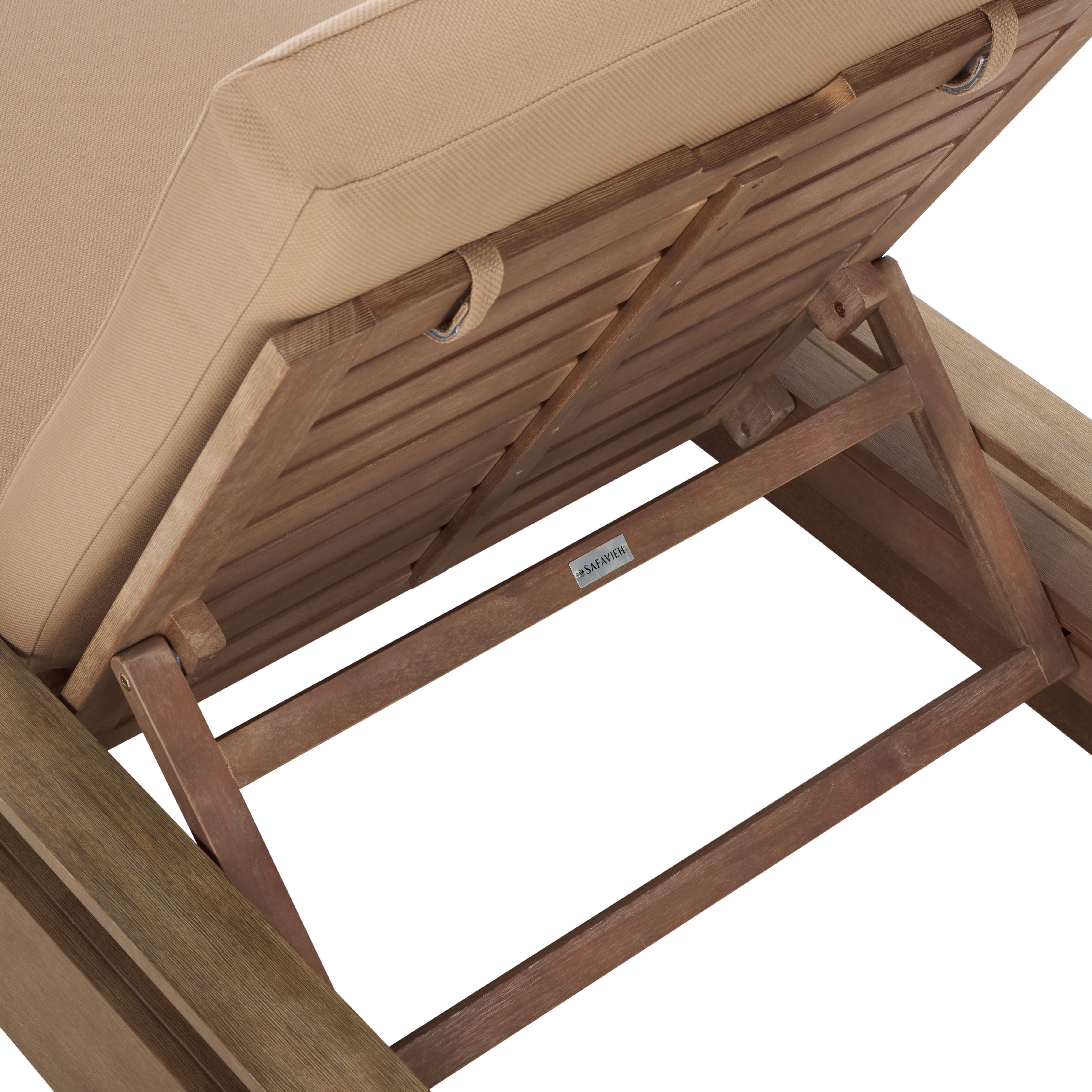 Safavieh Lanai Outdoor Lounge Chair, Natural/Brown, large
