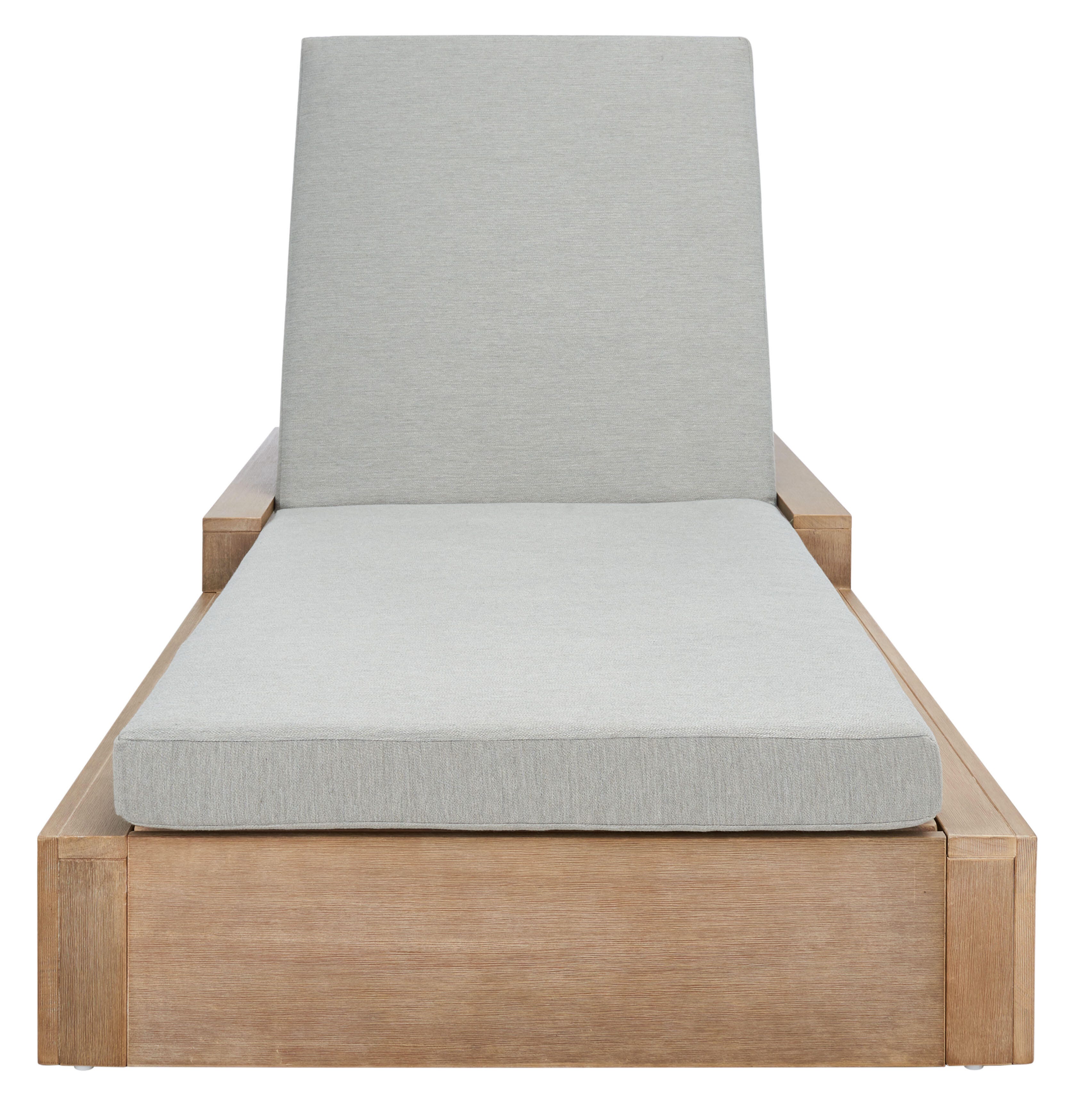 Safavieh Lanai Outdoor Lounge Chair, Brown/Light Gray, large