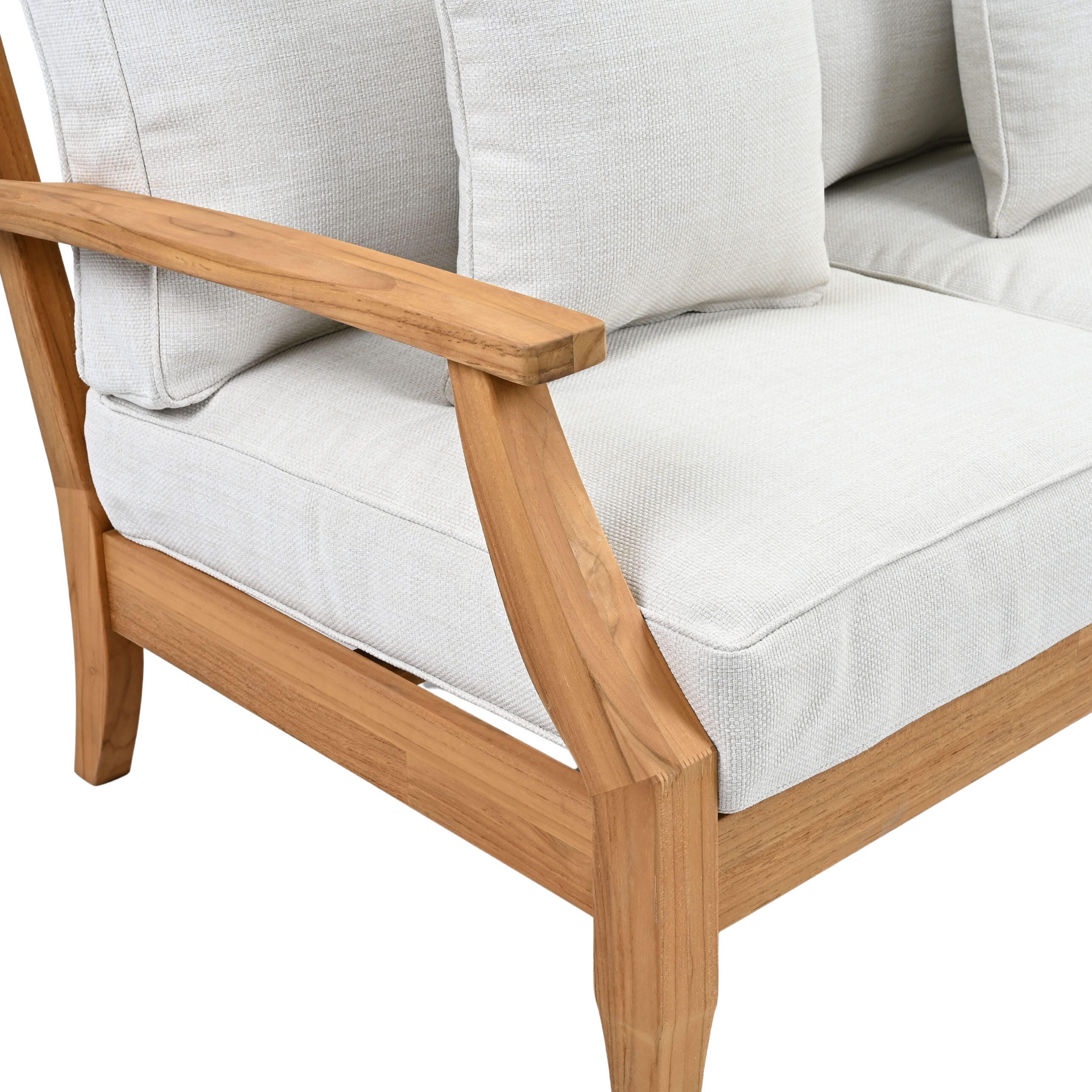 Safavieh Martinique Outdoor Loveseat, White/Natural, large