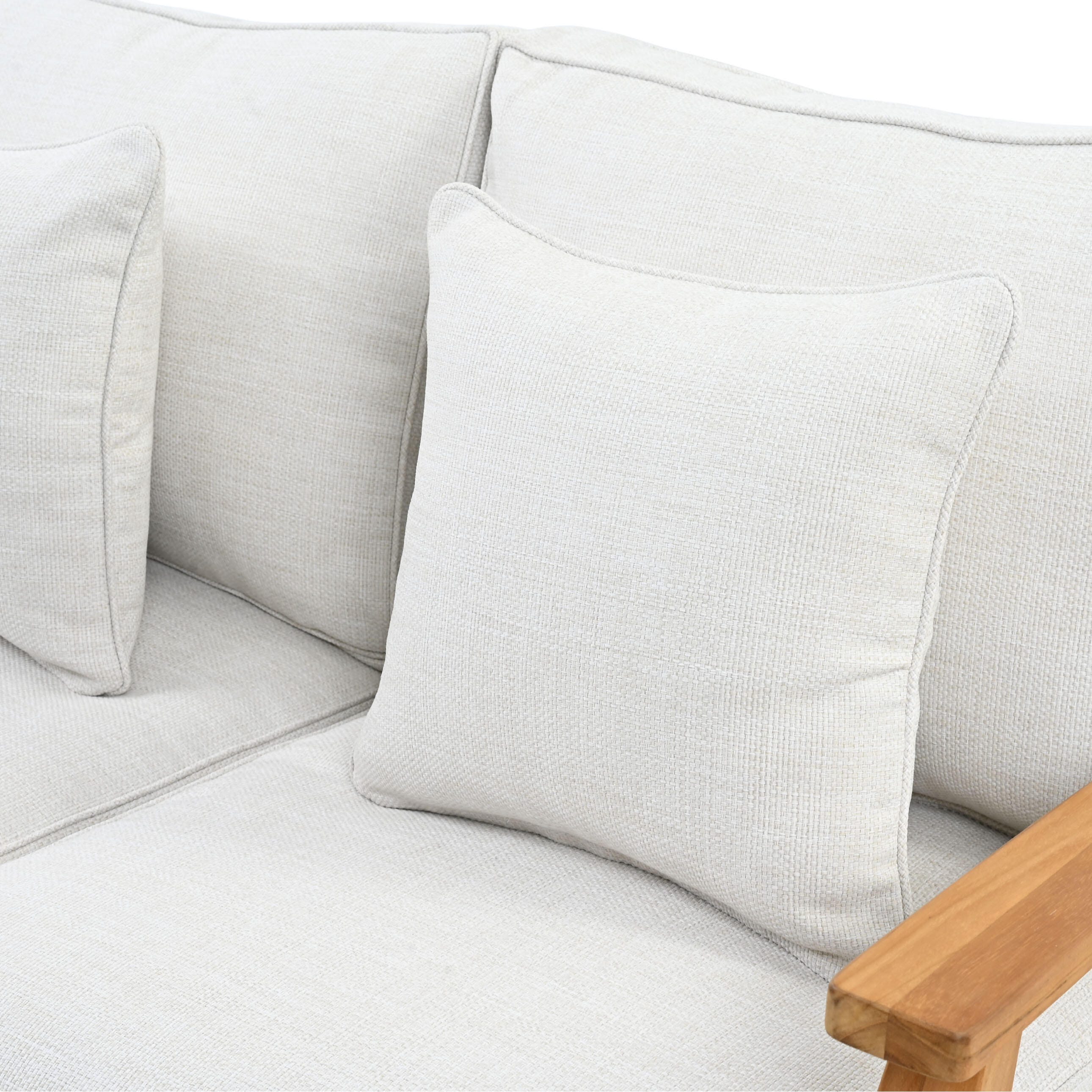 Safavieh Martinique Outdoor Loveseat, White/Natural, large